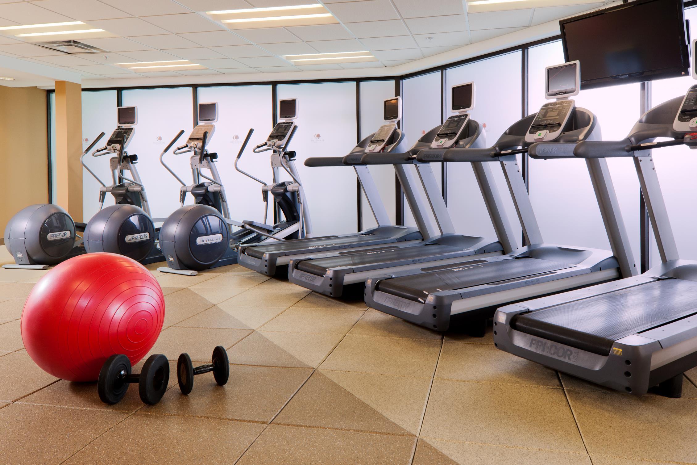 Health club fitness center gym | DoubleTree by Hilton Hotel & Suites Pittsburgh Downtown