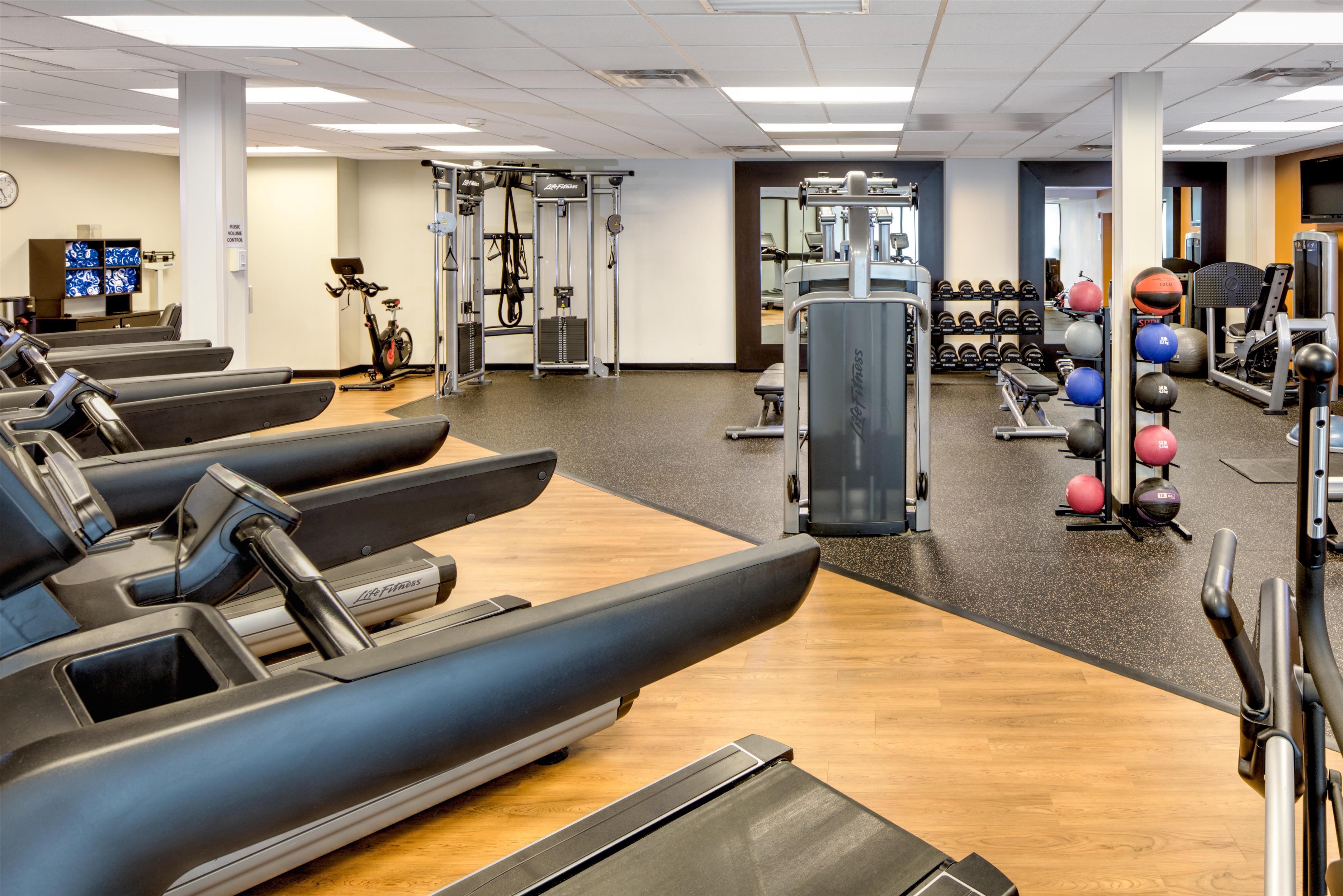 Health club fitness center gym | DoubleTree by Hilton Hotel & Suites Pittsburgh Downtown