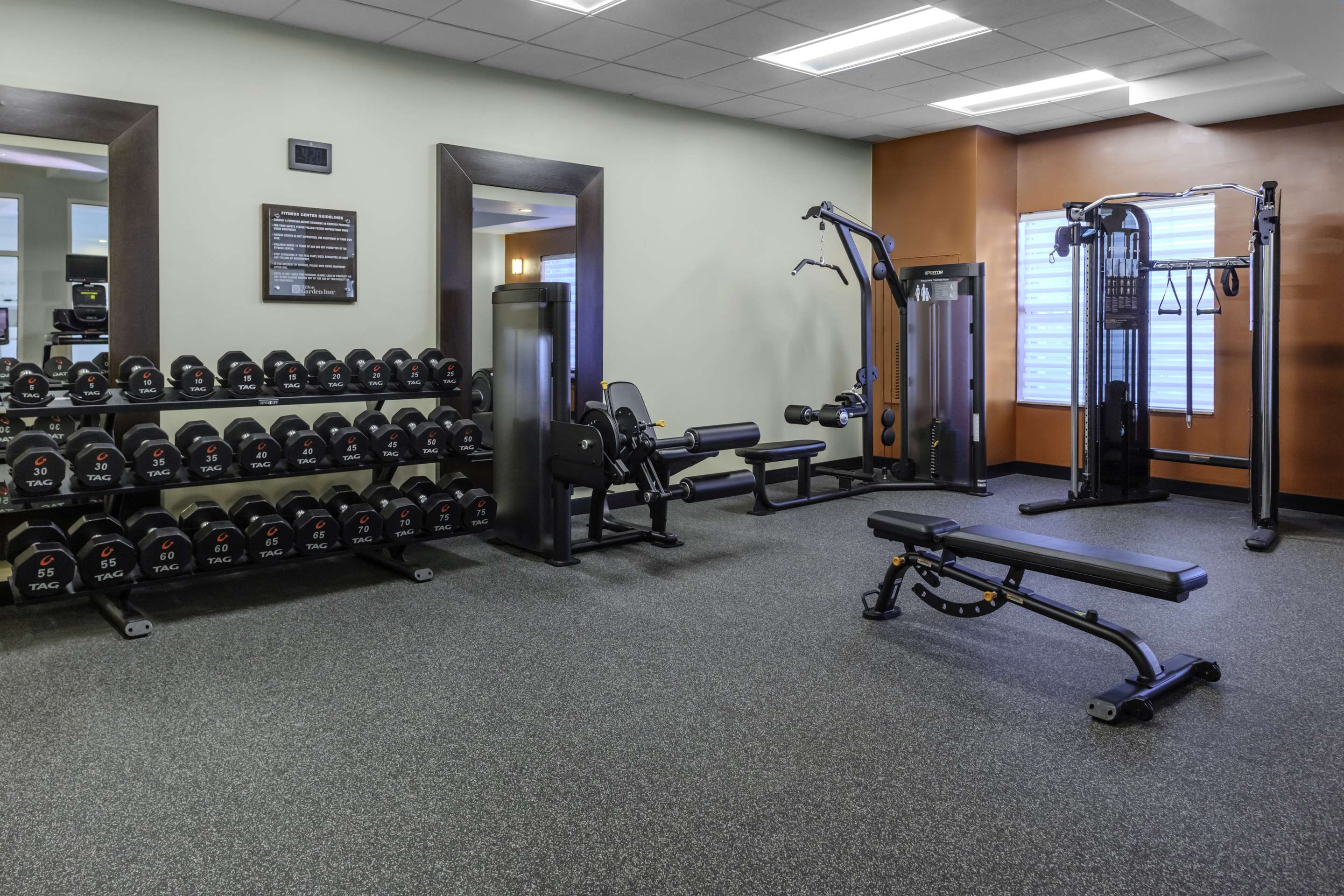 Health club fitness center gym | Hilton Garden Inn Freeport Downtown