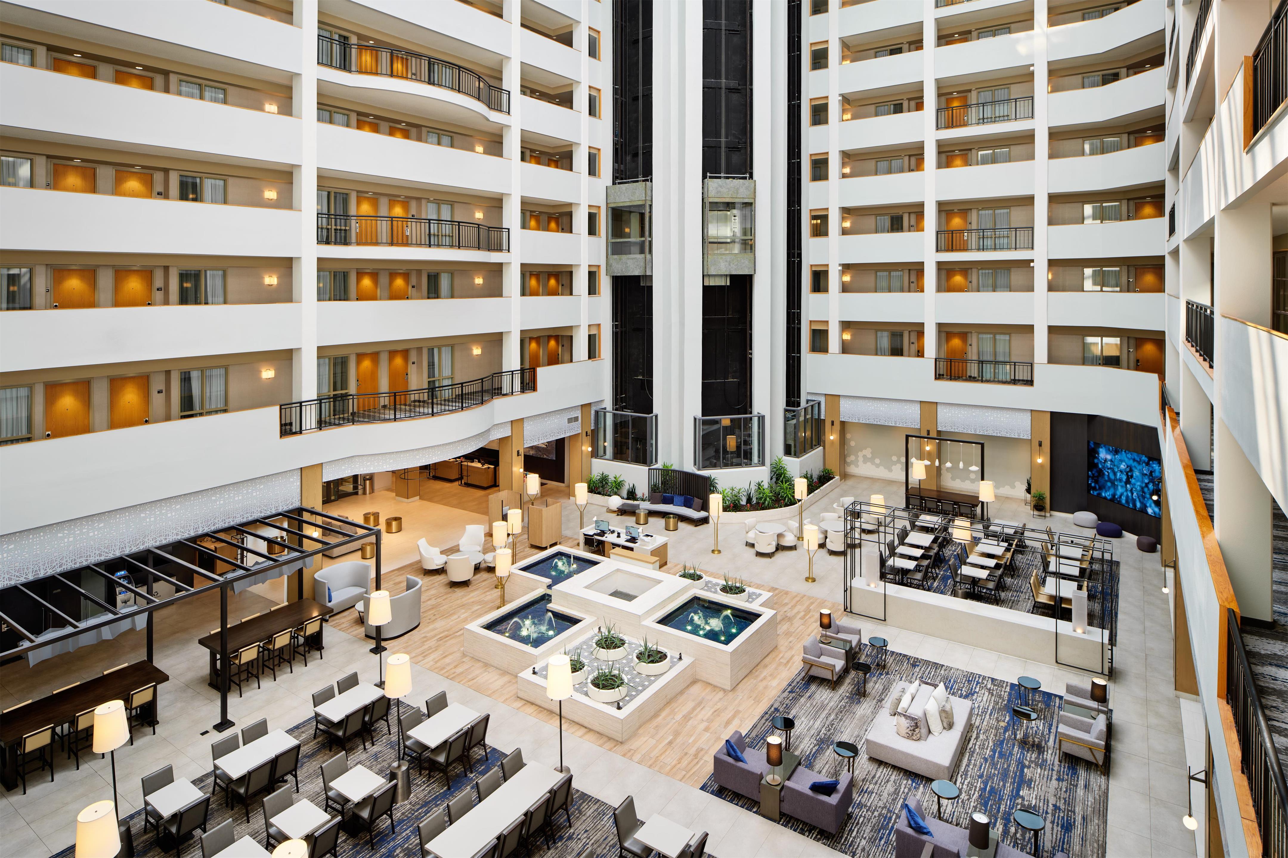 Lobby | Embassy Suites by Hilton Raleigh Durham Research Triangle