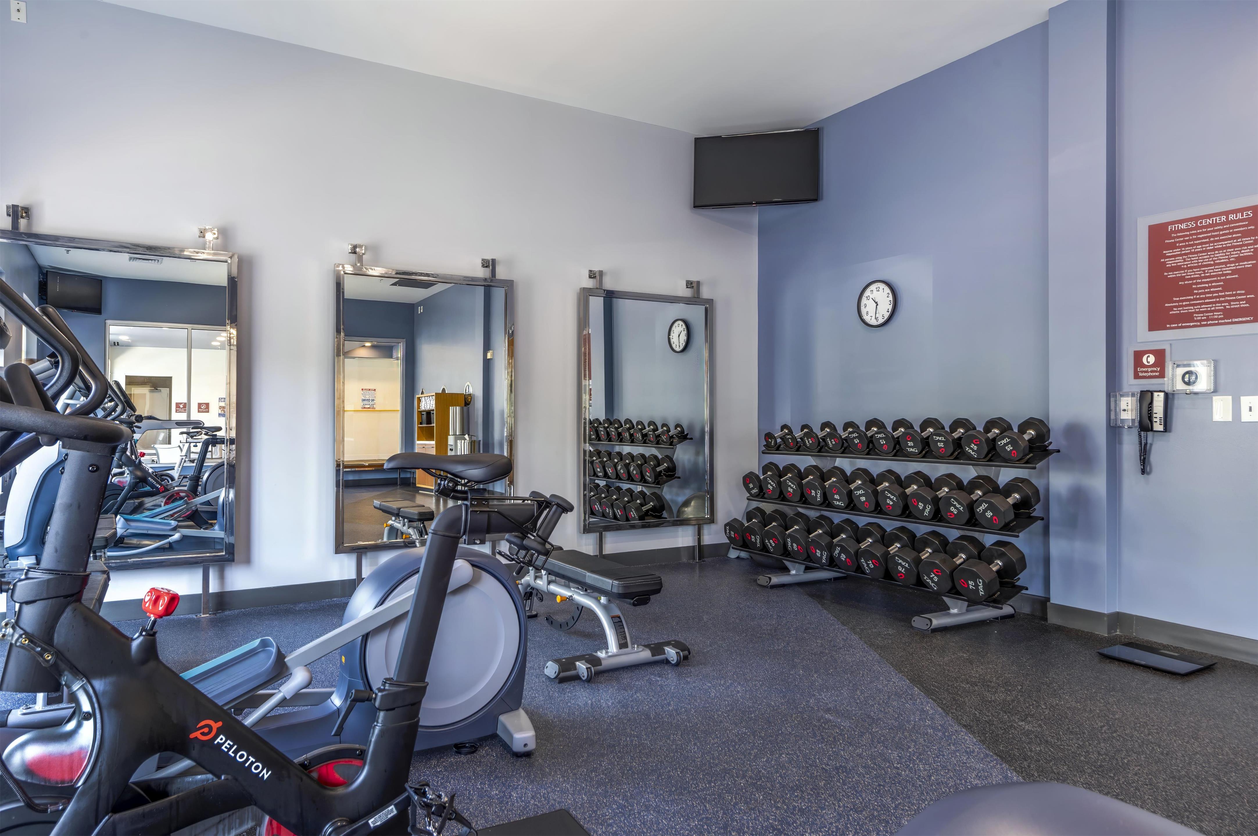 Health club fitness center gym | DoubleTree by Hilton Raleigh - Cary