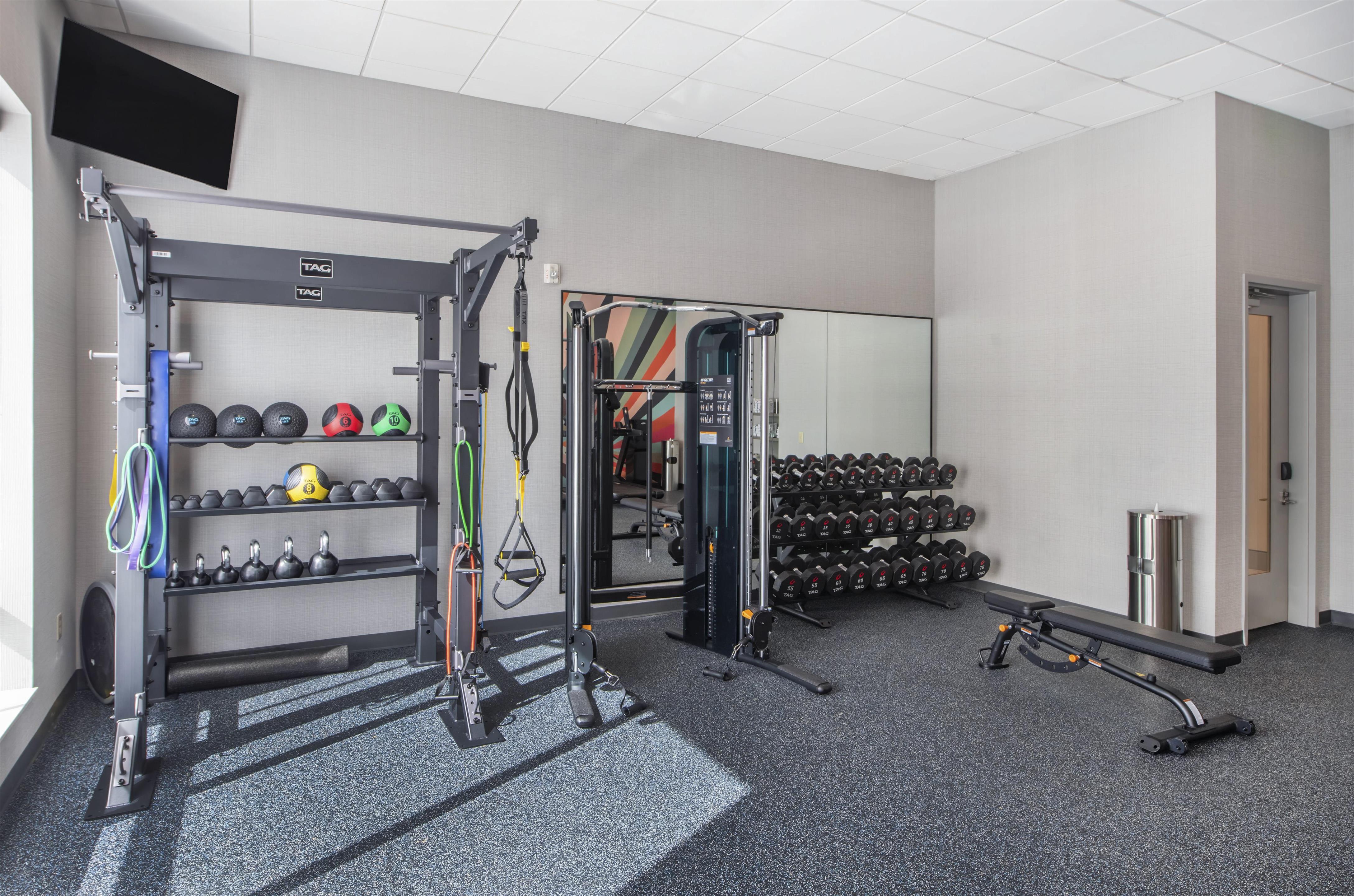 Health club fitness center gym | Hilton Garden Inn Raleigh-Cary
