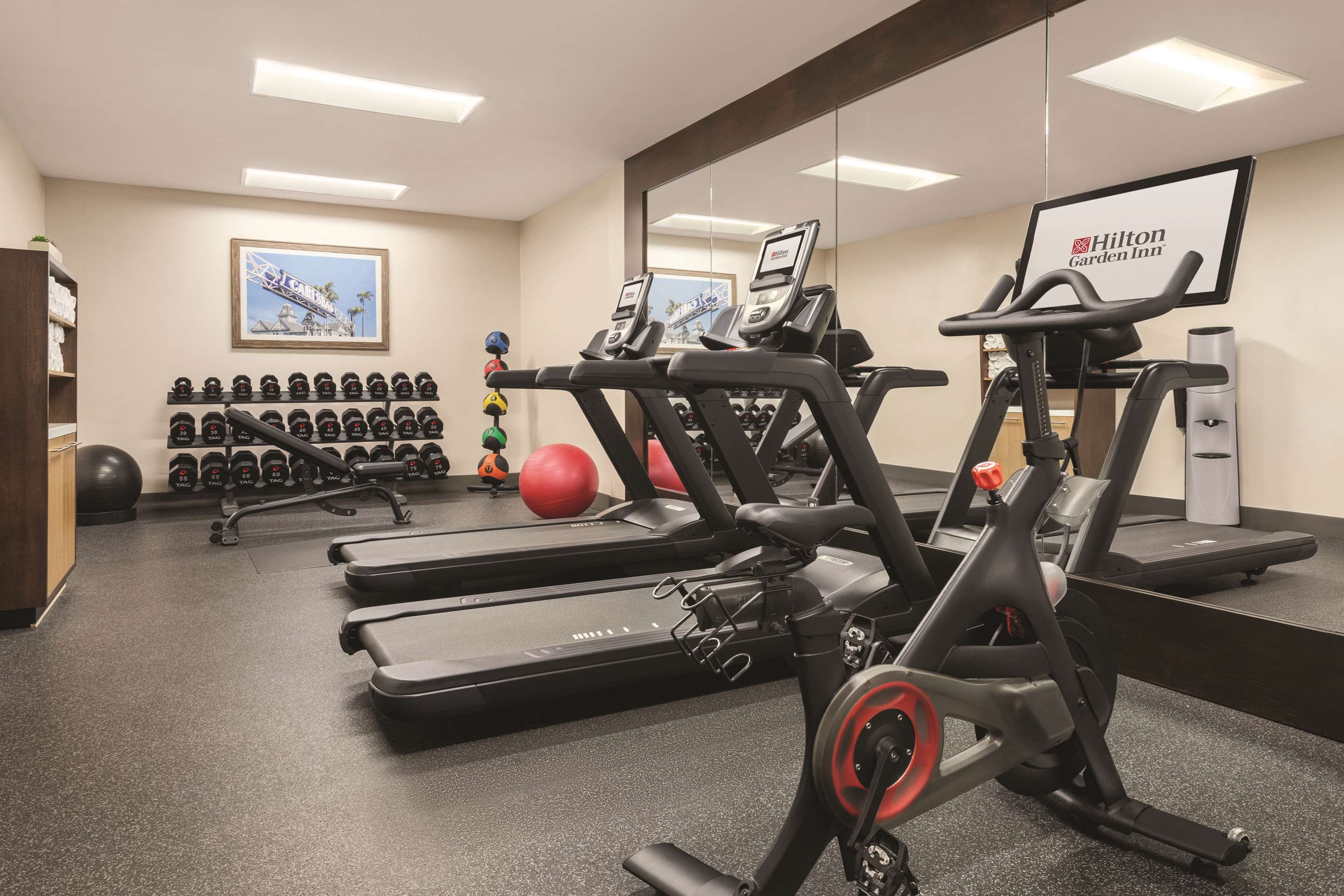 Health club fitness center gym | Hilton Garden Inn Carlsbad Beach