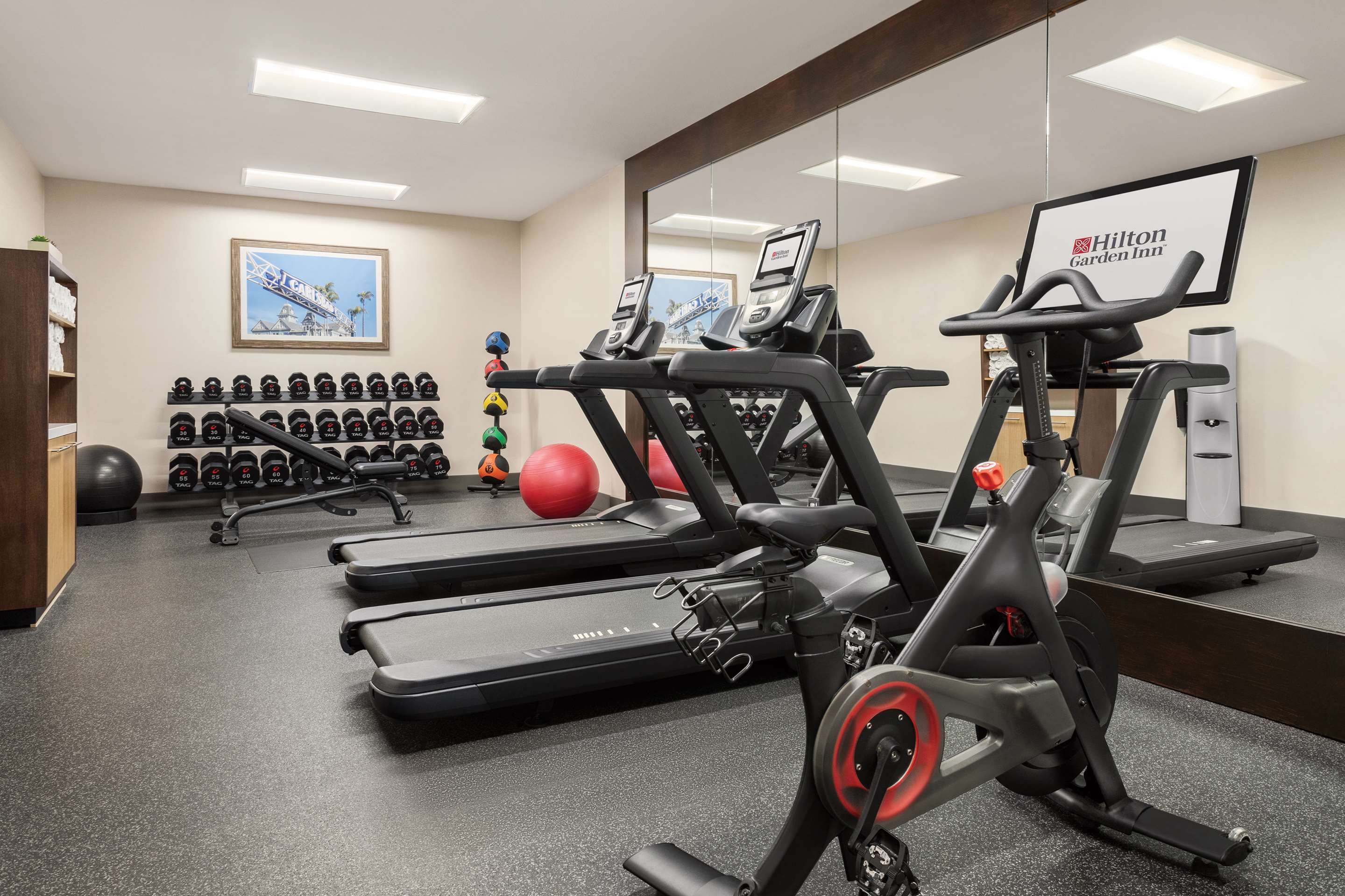 Health club fitness center gym | Hilton Garden Inn Carlsbad Beach