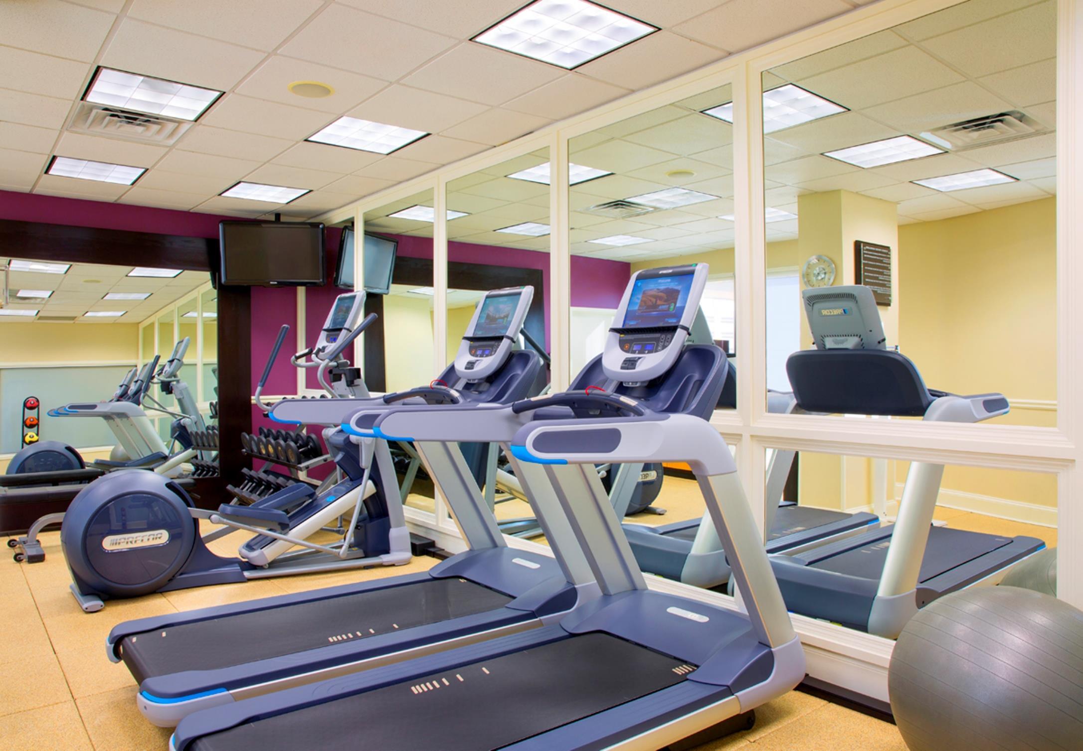 Health club fitness center gym | DoubleTree by Hilton Hotel Savannah Historic District