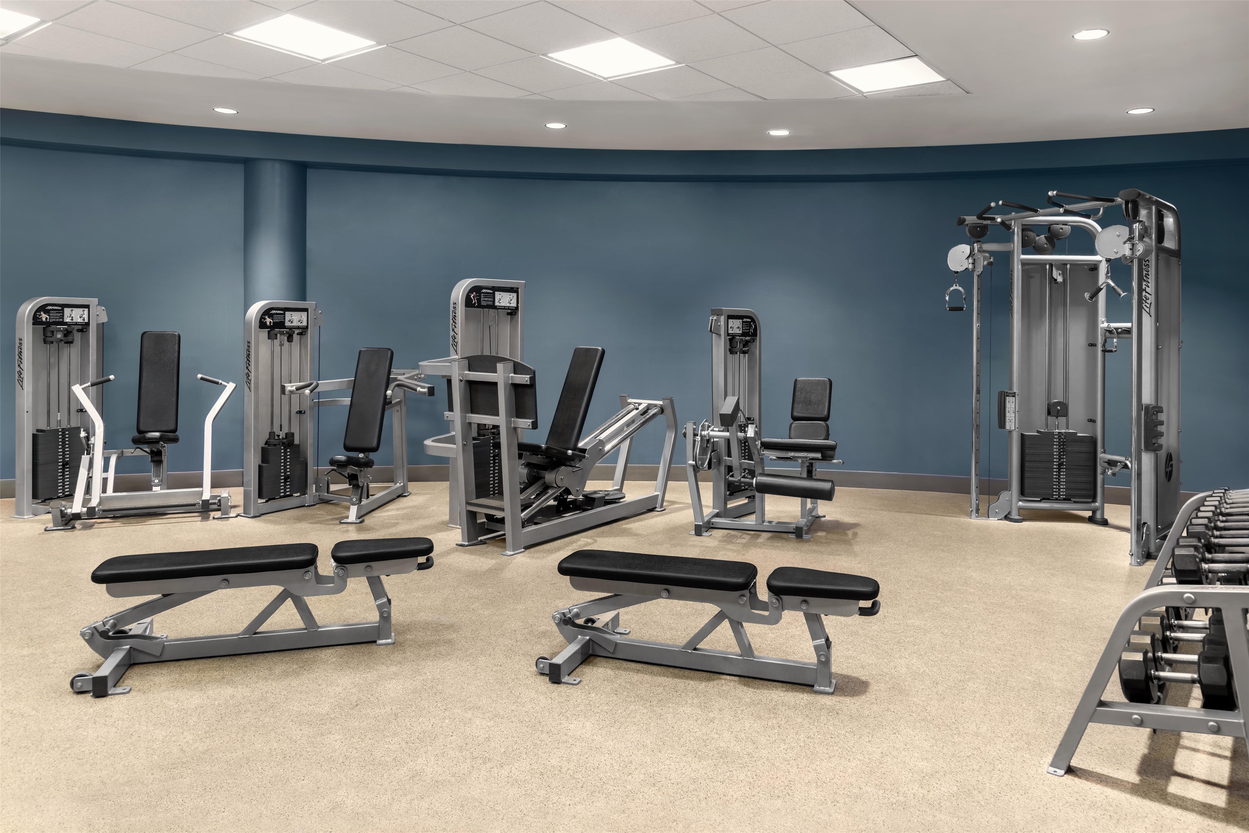 Health club fitness center gym | Doubletree Hotel South Bend