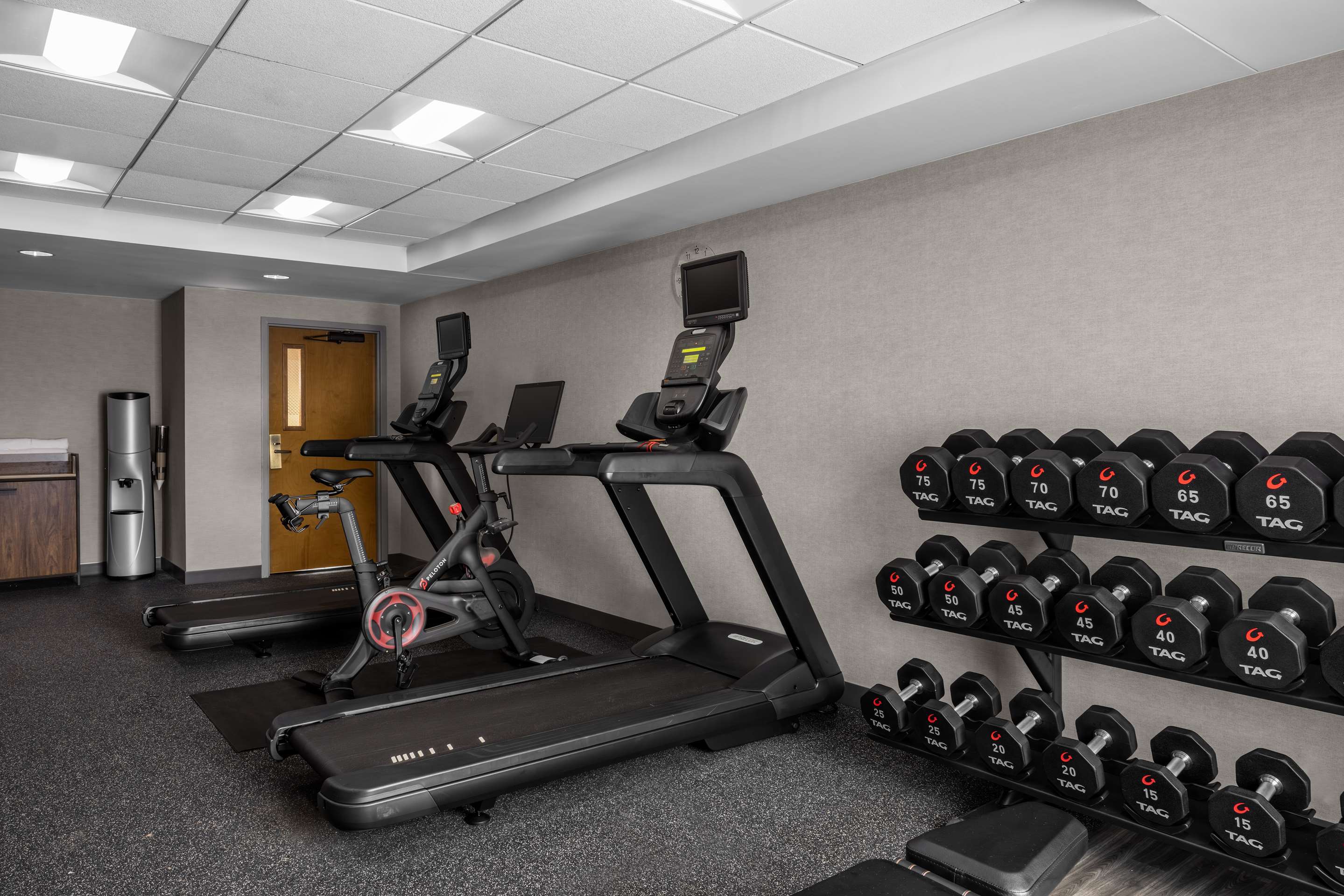 Health club fitness center gym | Hampton Inn & Suites State College at Williamsburg Square