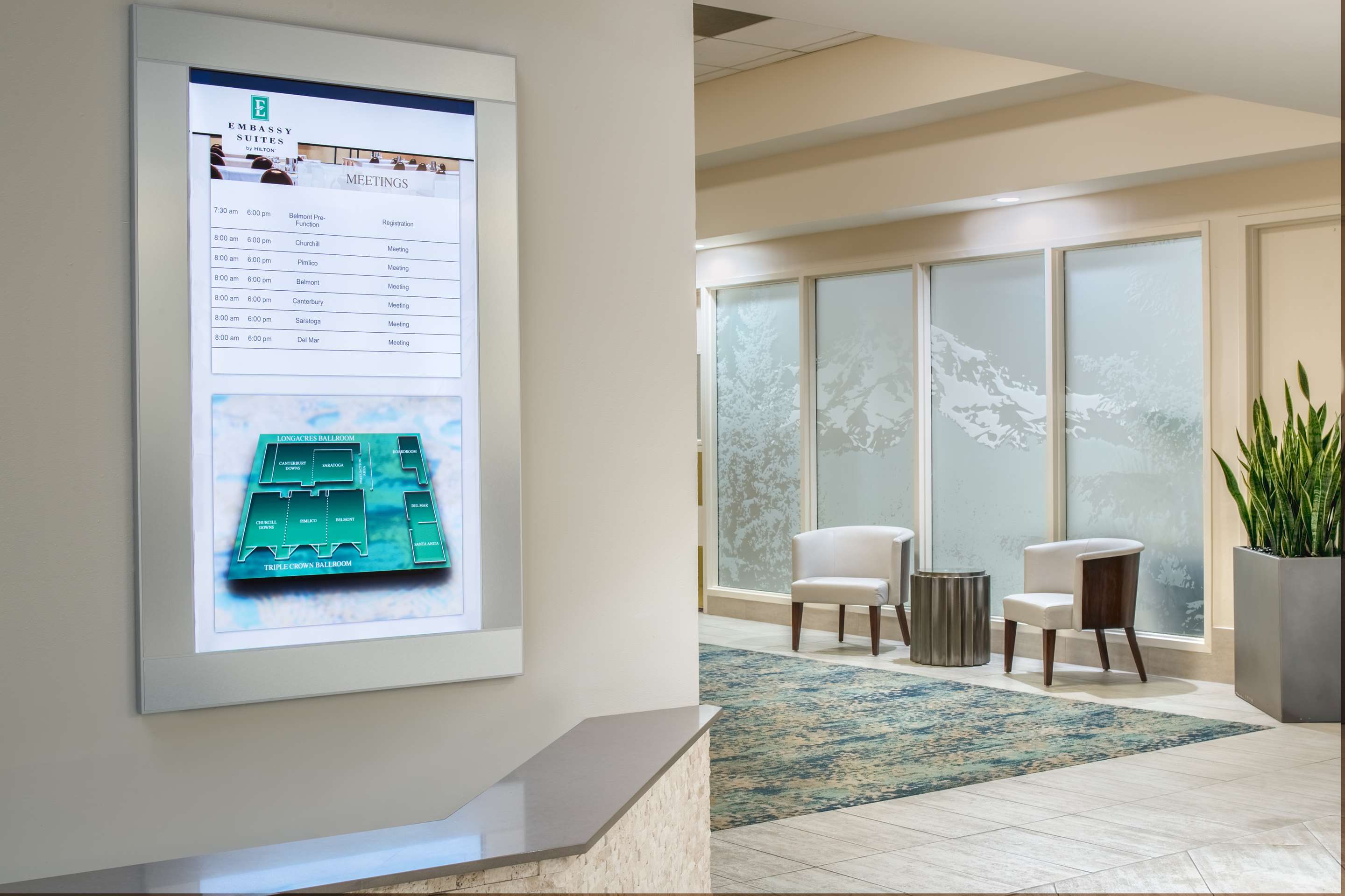 Lobby | Embassy Suites by Hilton Seattle Tacoma International Airport