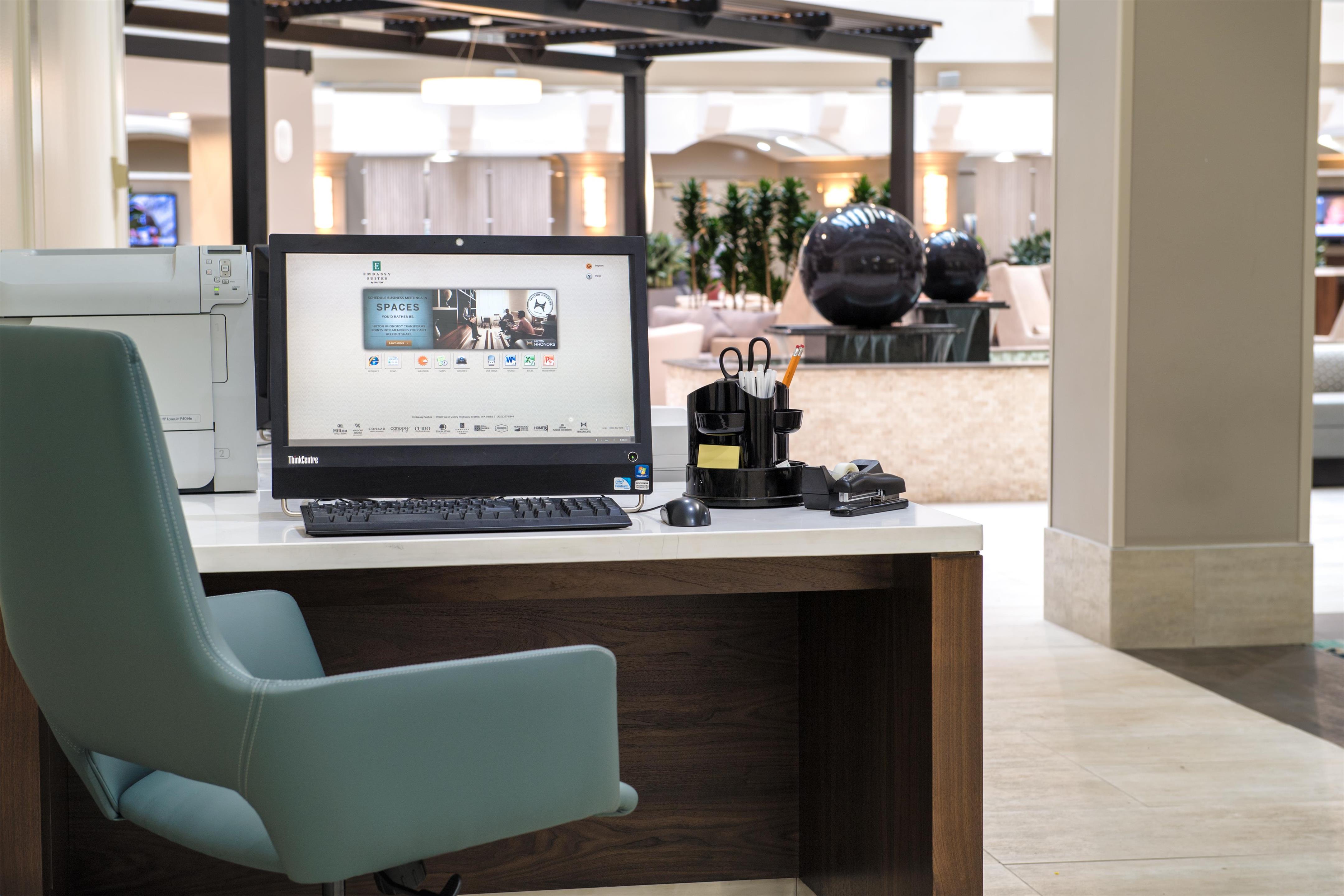 Business Center | Embassy Suites by Hilton Seattle Tacoma International Airport
