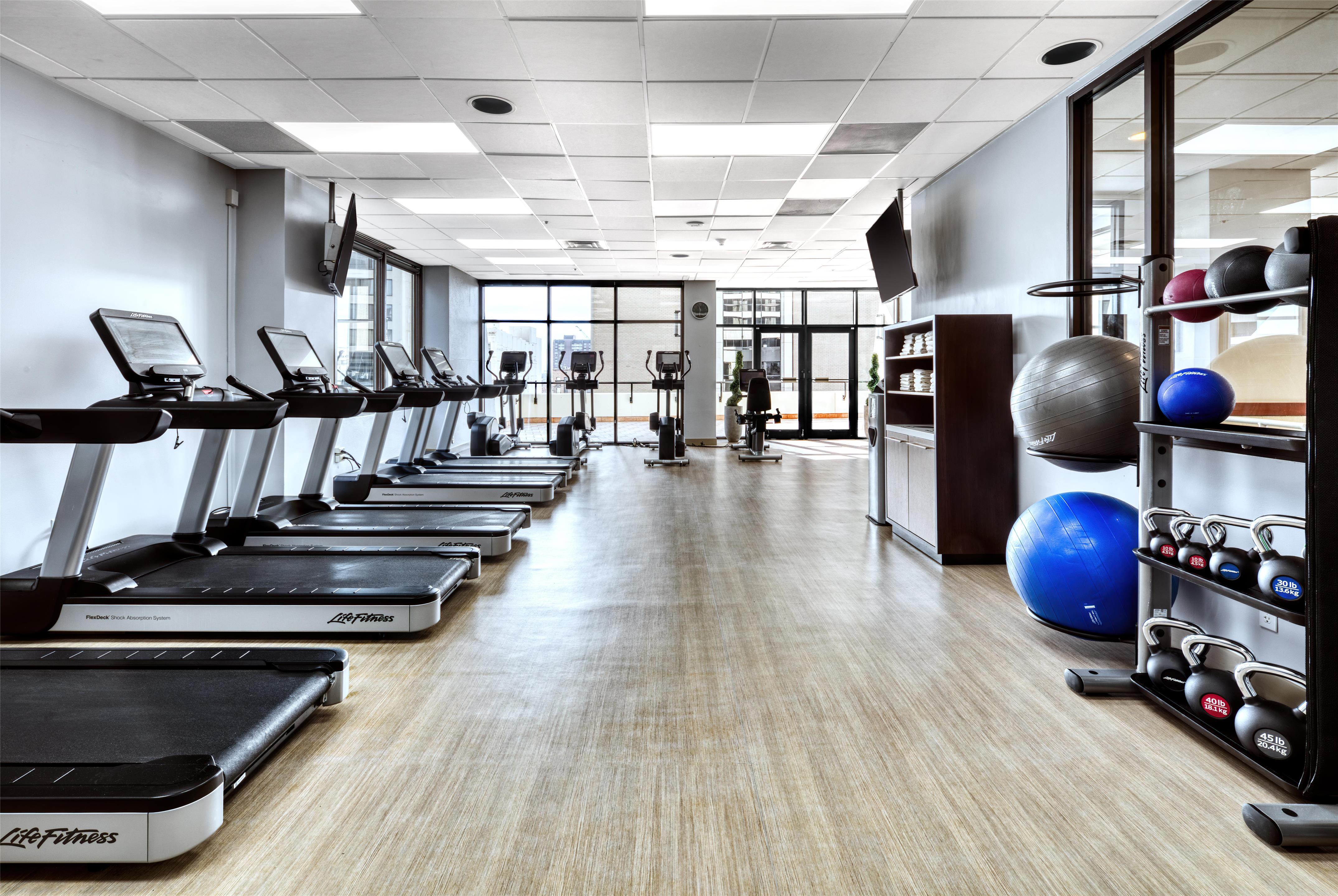 Health club fitness center gym | Hilton Salt Lake City Center