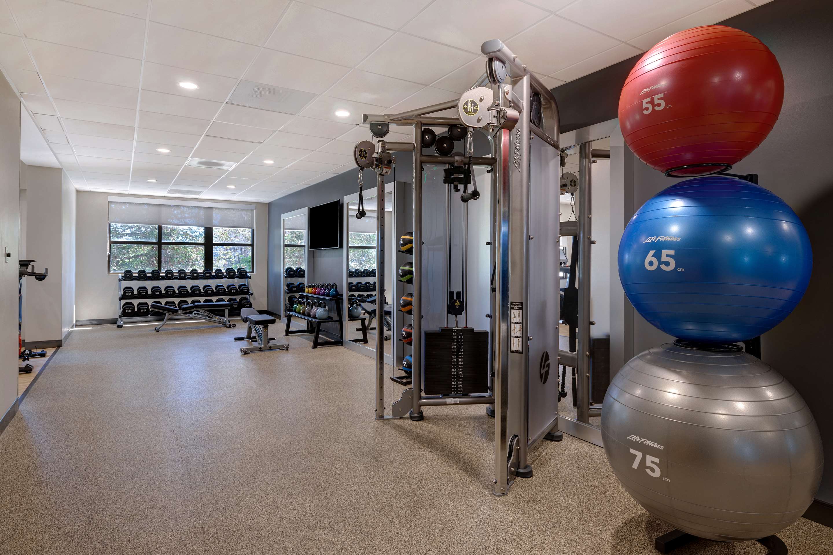 Health club fitness center gym | Embassy Suites by Hilton Santa Clara Silicon Valley