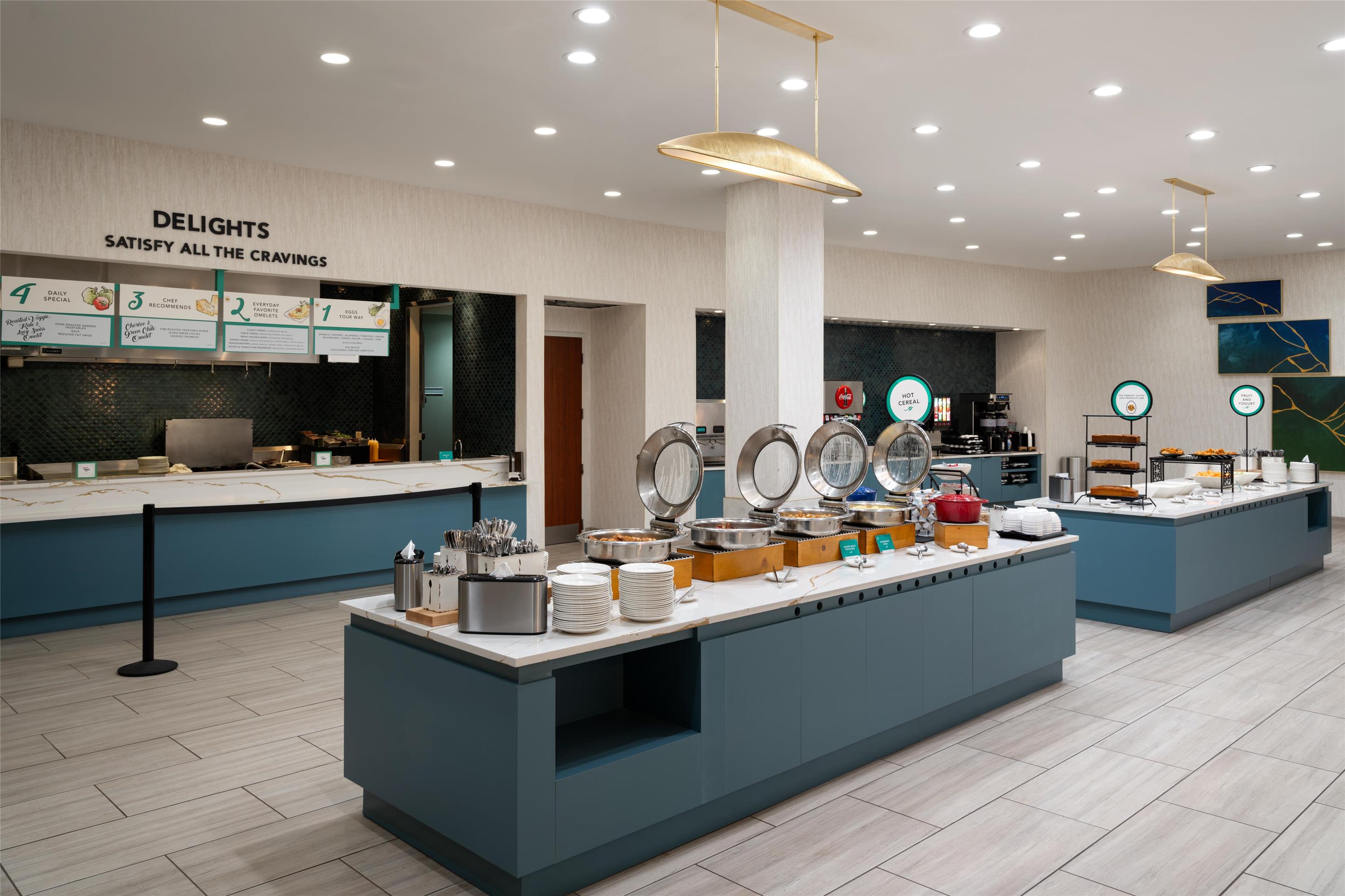 Breakfast Area | Embassy Suites by Hilton San Marcos Hotel Conference Center