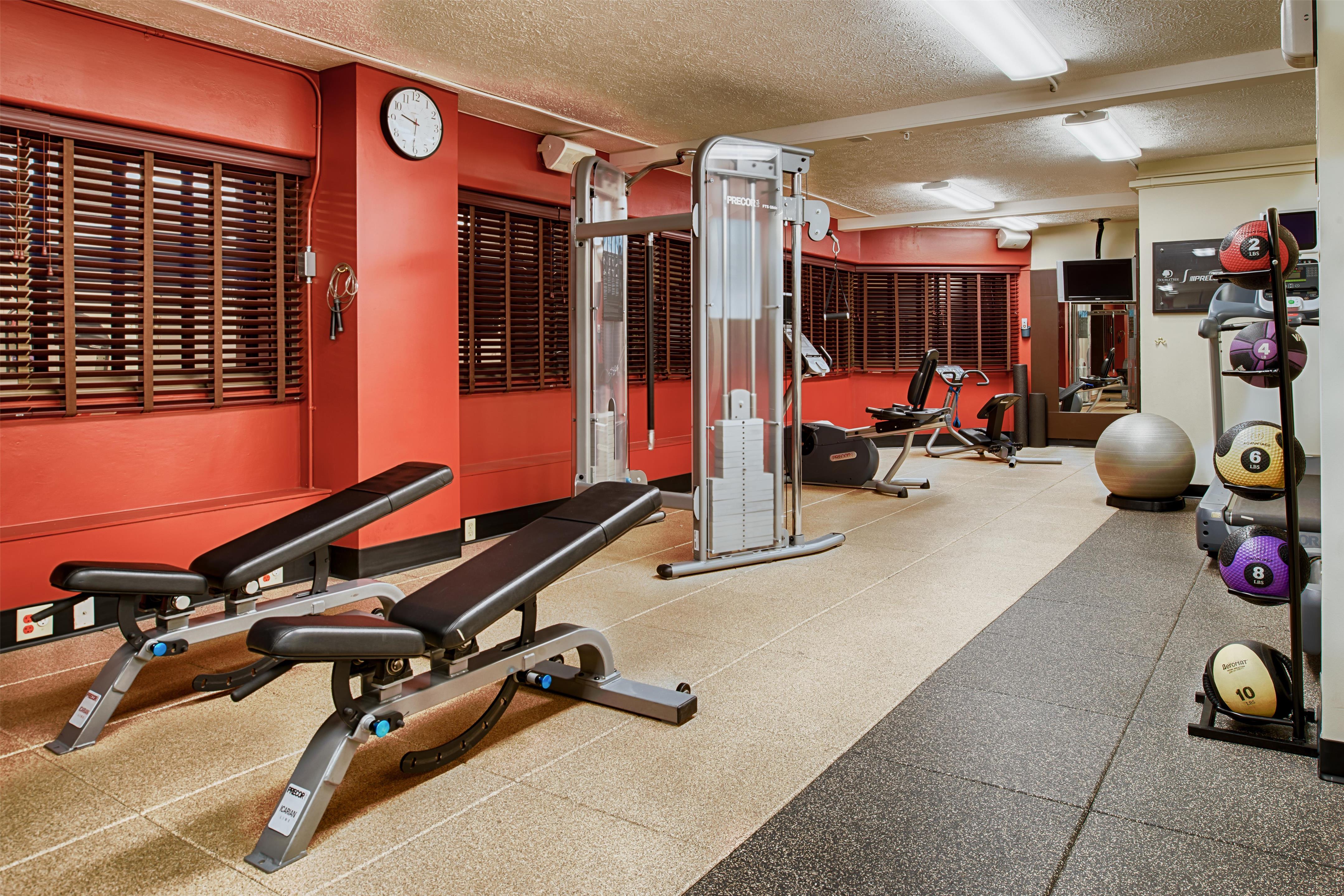 Health club fitness center gym | DoubleTree by Hilton Spokane City Center
