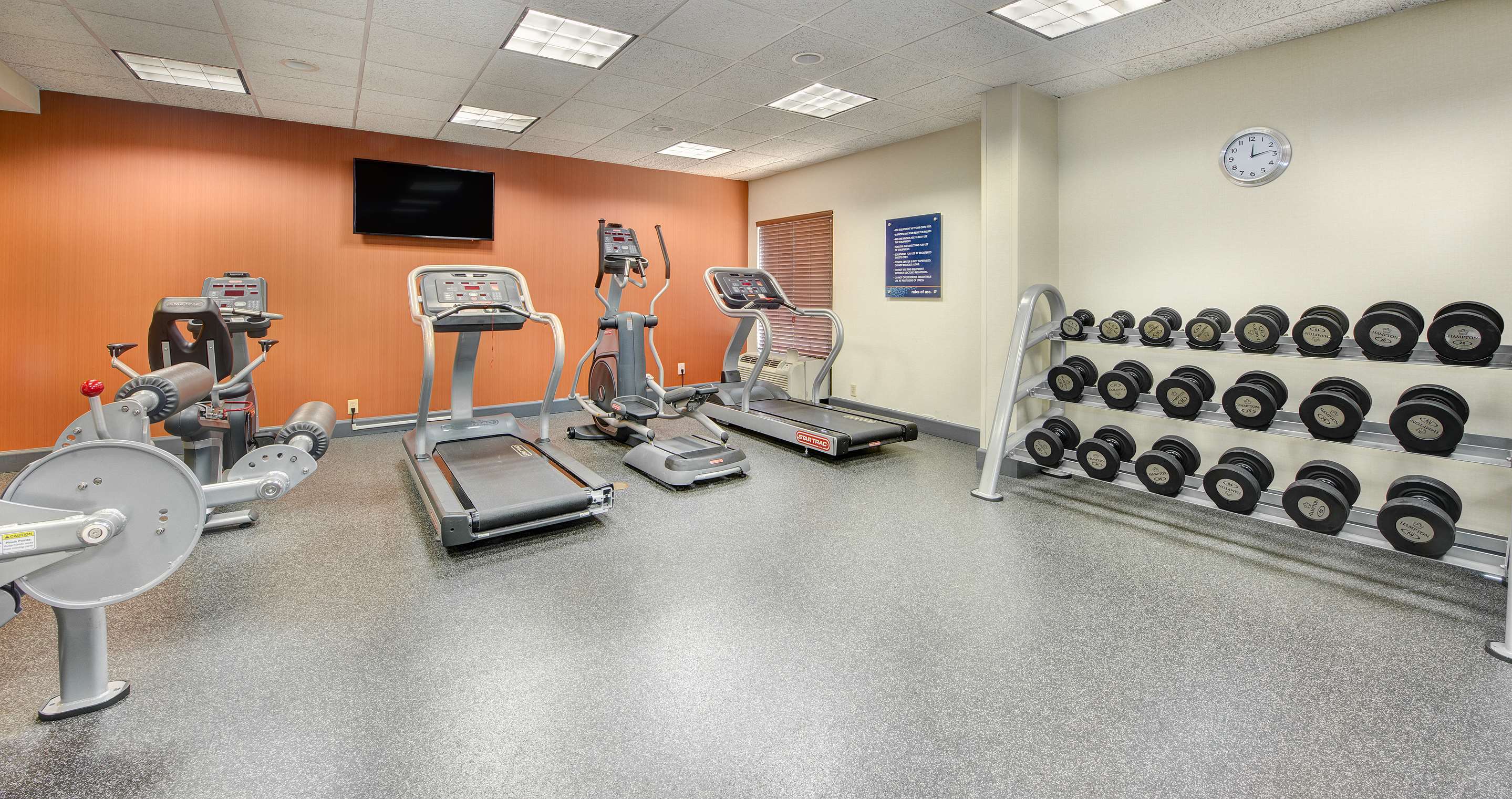 Health club fitness center gym | Hampton Inn Spartanburg Hotel