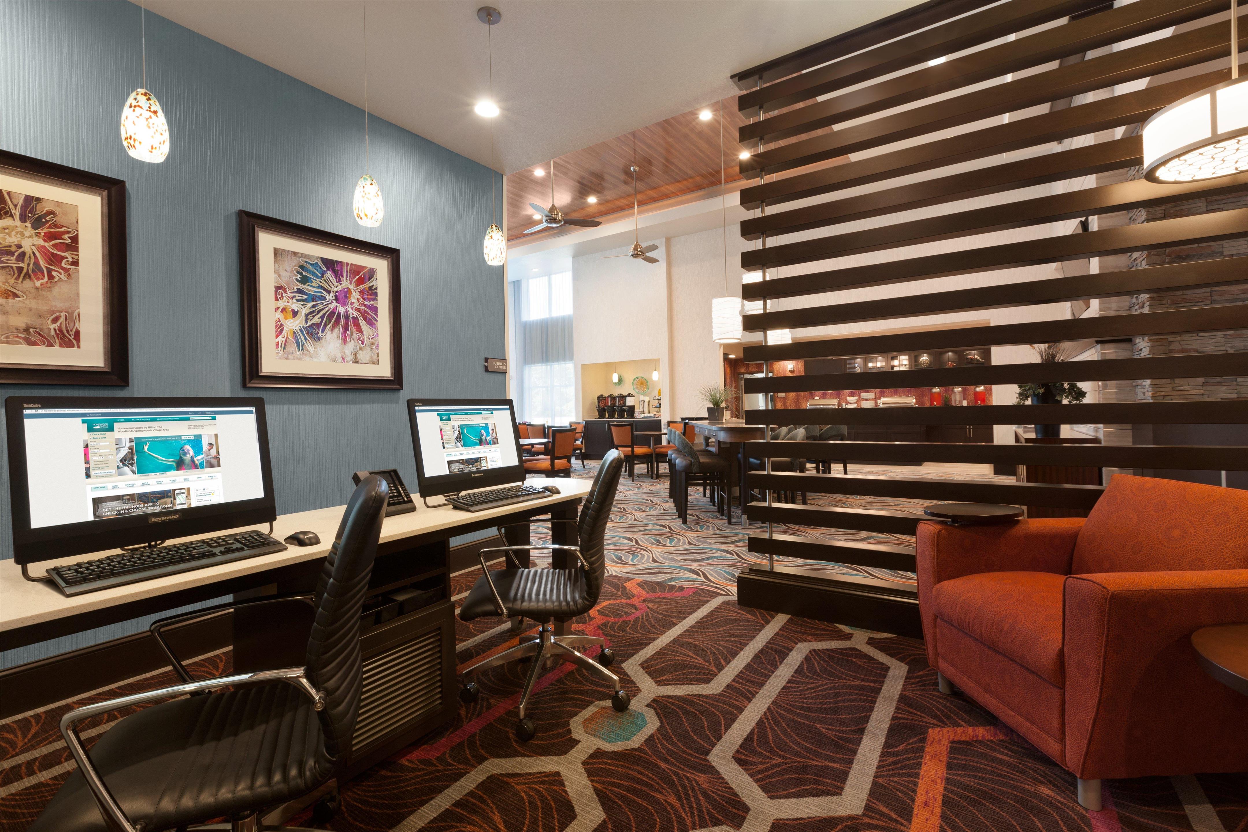 Business Center | Homewood Suites by Hilton North Houston/Spring