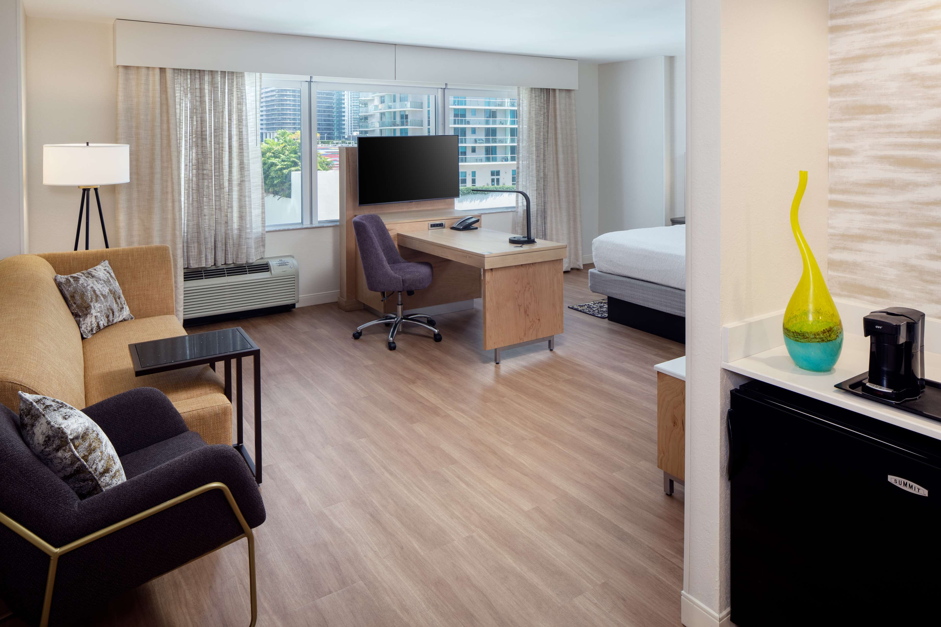 Hampton Inn & Suites by Hilton Miami Downtown/Brickell Room Type - 1 KING STUDIO SUITE