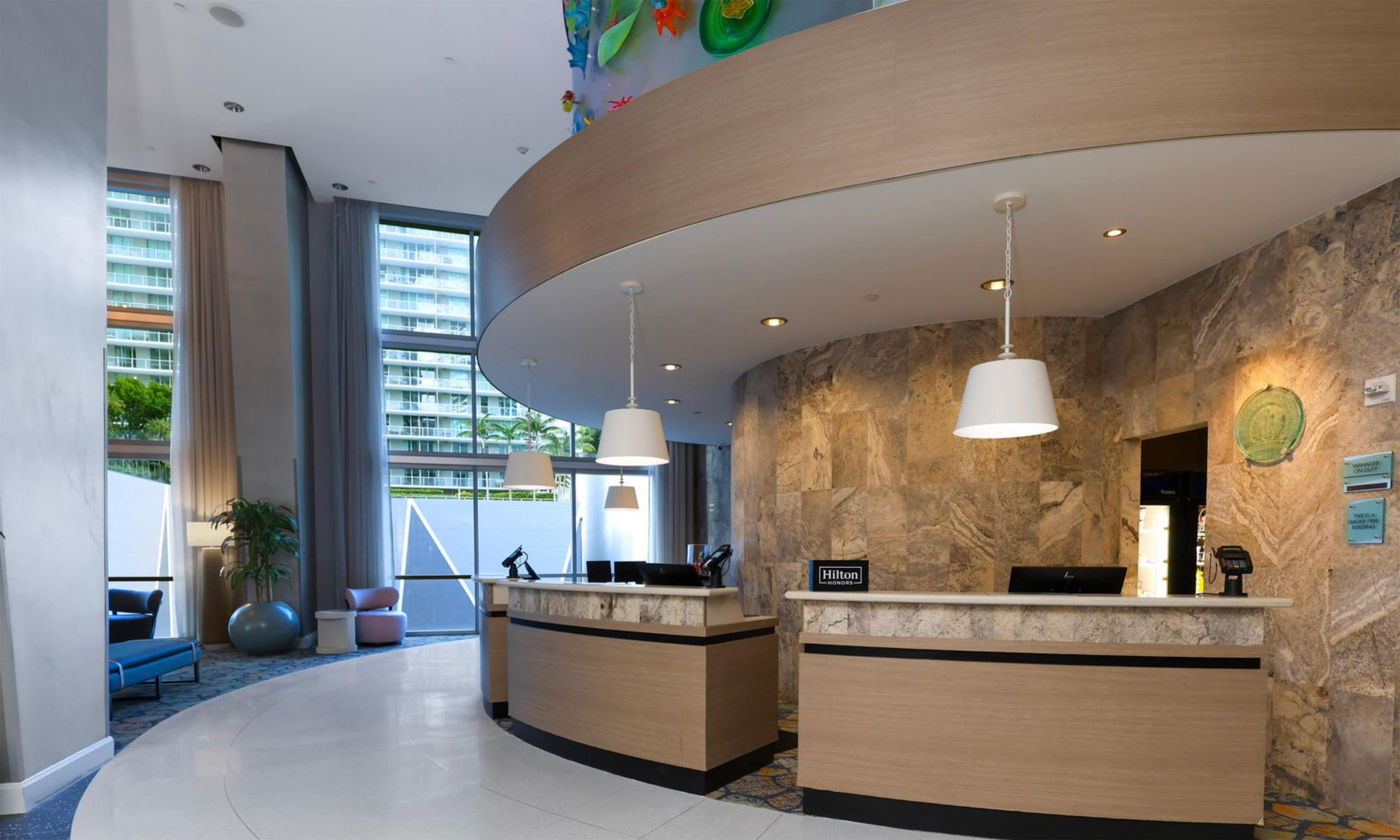 Reception | Hampton Inn & Suites Miami/Brickell-Downtown