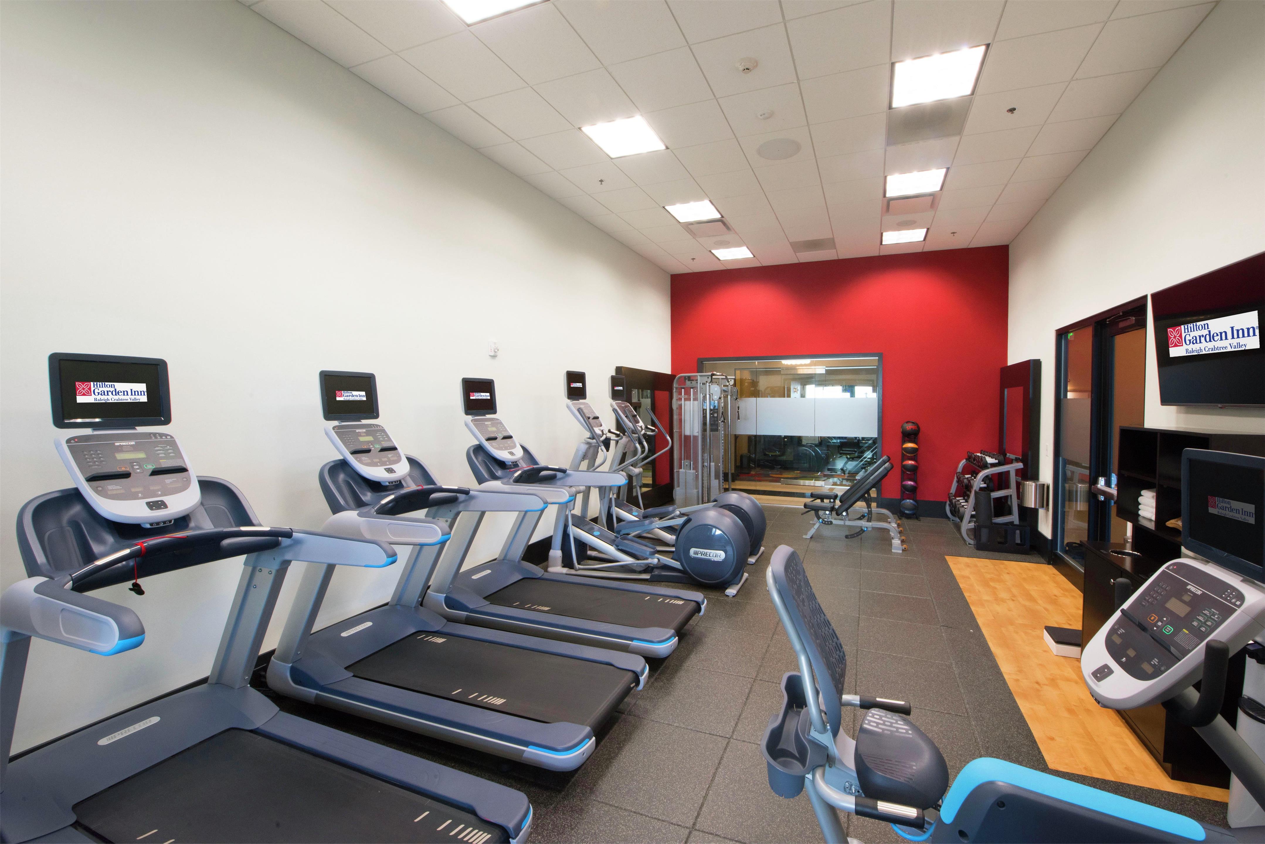 Health club fitness center gym | Hilton Garden Inn Raleigh /Crabtree Valley