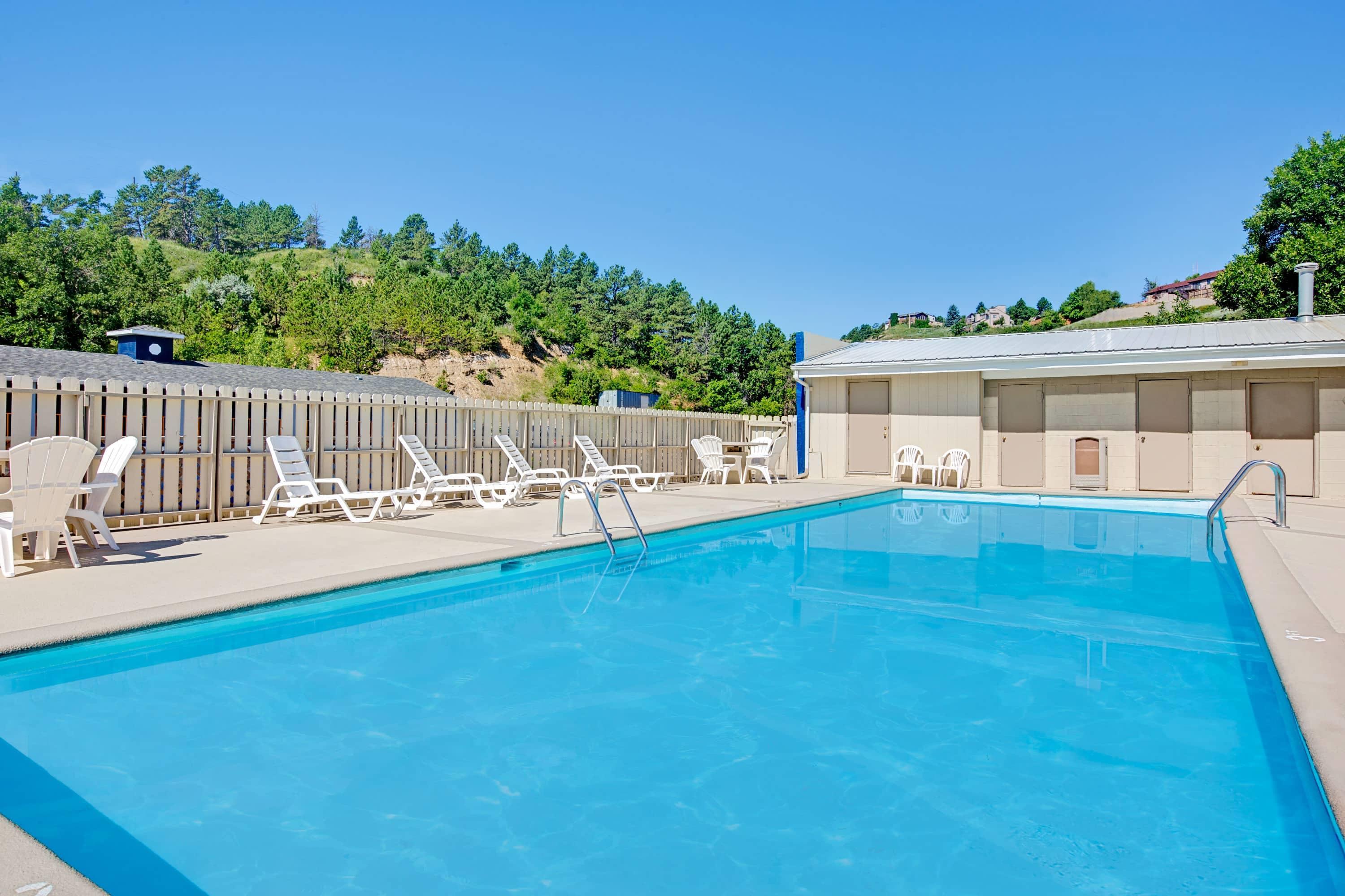 Pool Area | Travelodge by Wyndham Rapid City