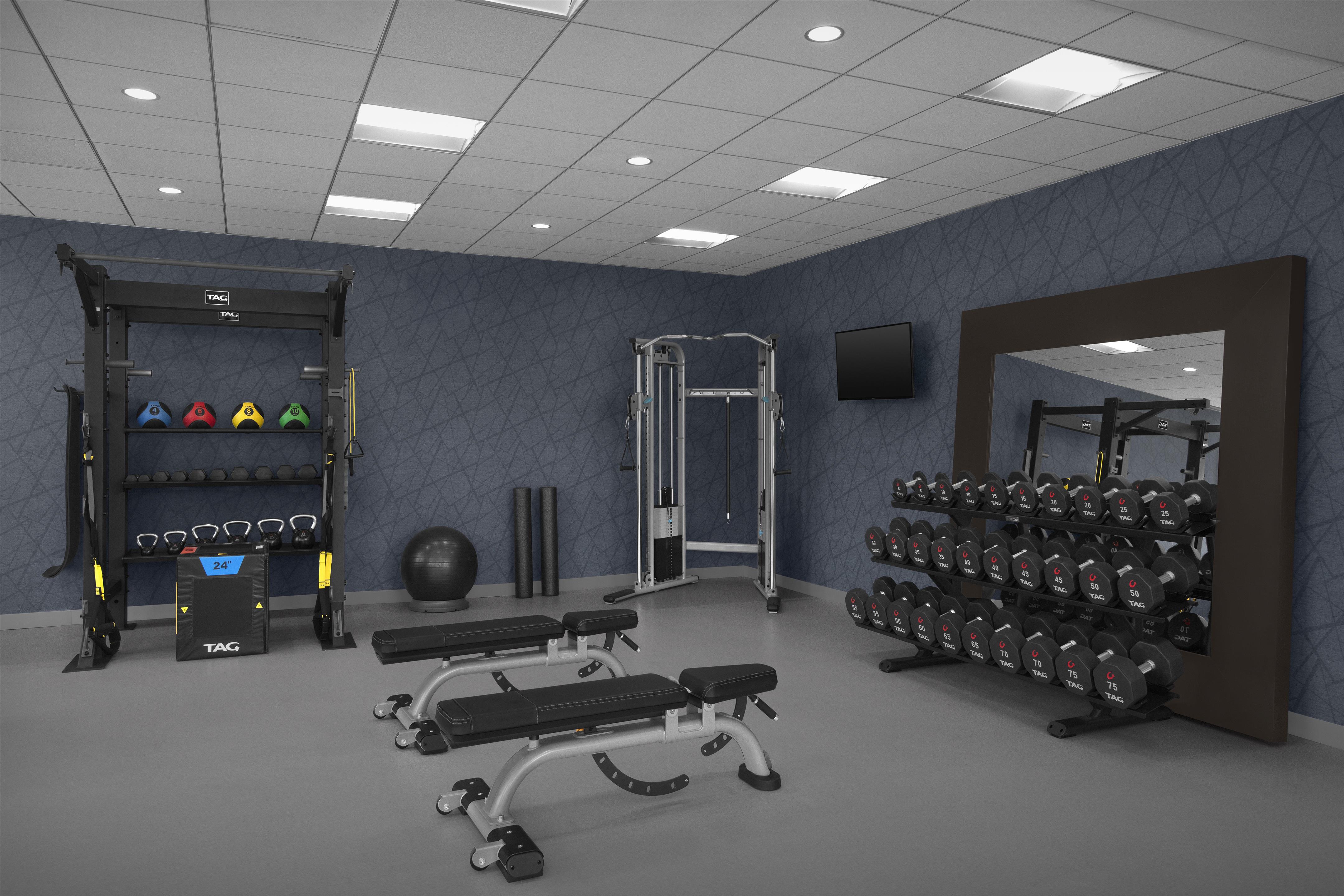 Health club fitness center gym | Homewood Suites by Hilton Gaithersburg/ Washington, DC North