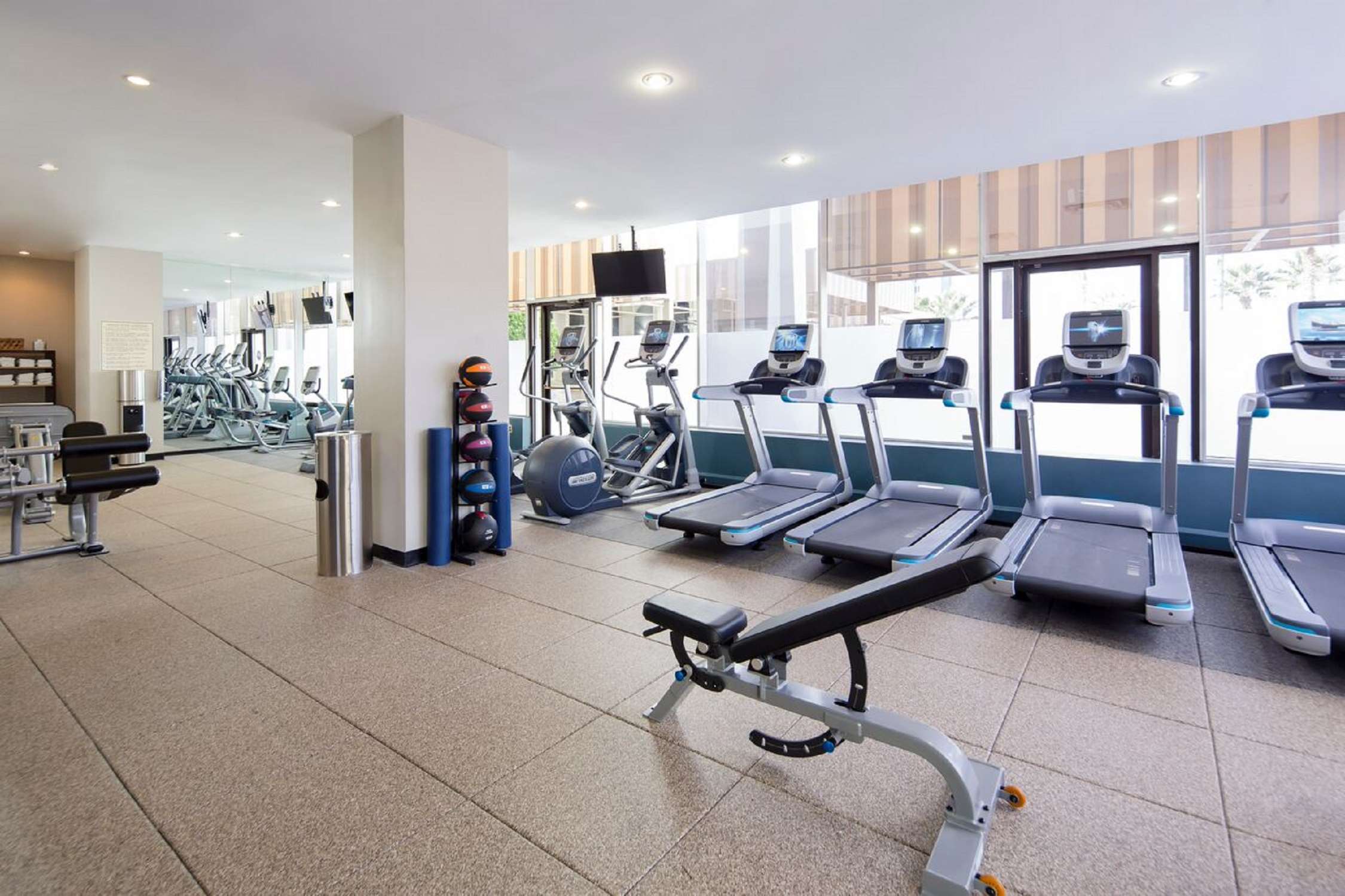 Health club fitness center gym | DoubleTree by Hilton Hotel Jacksonville Riverfront