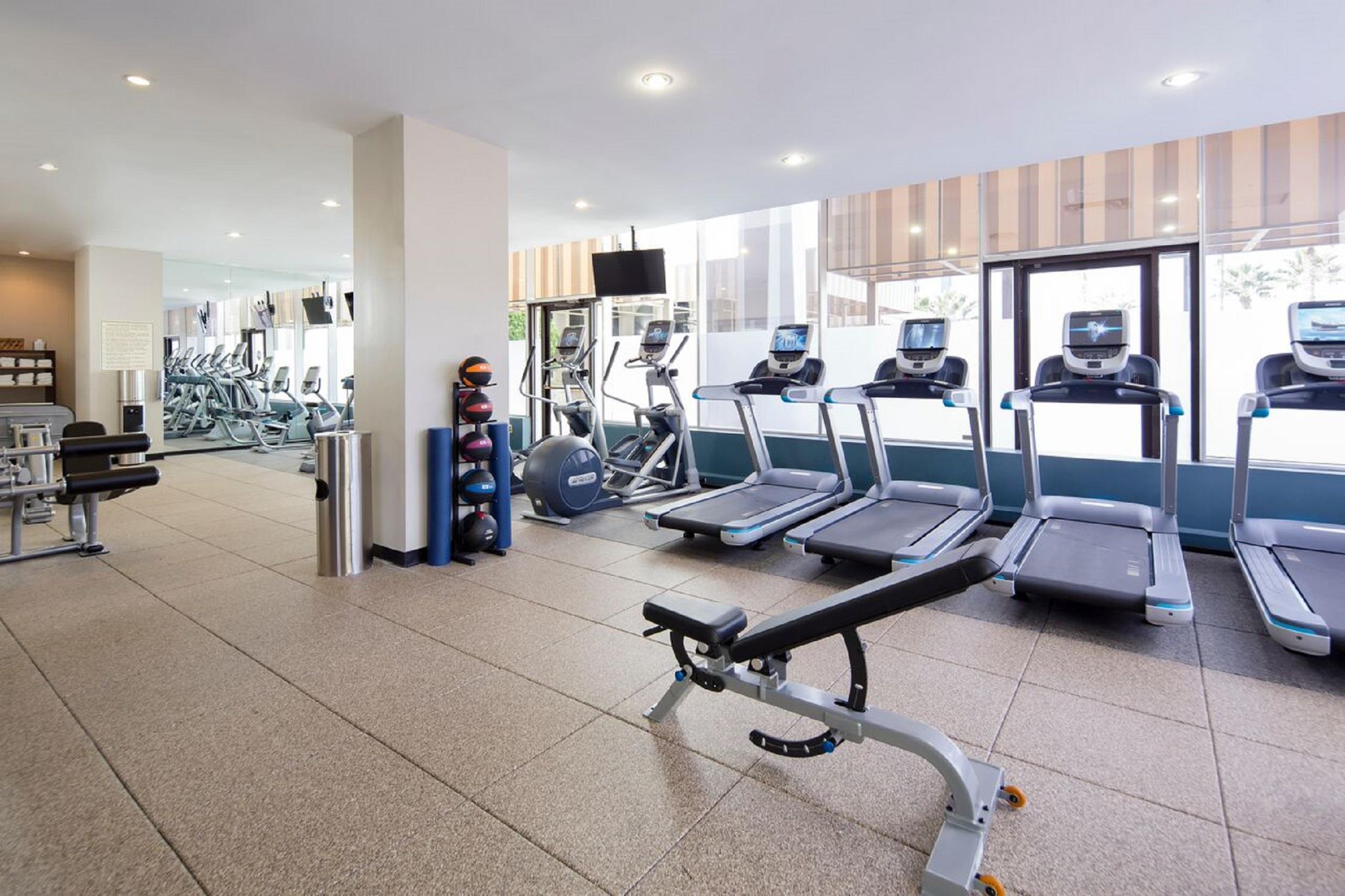 Health club fitness center gym | DoubleTree by Hilton Hotel Jacksonville Riverfront