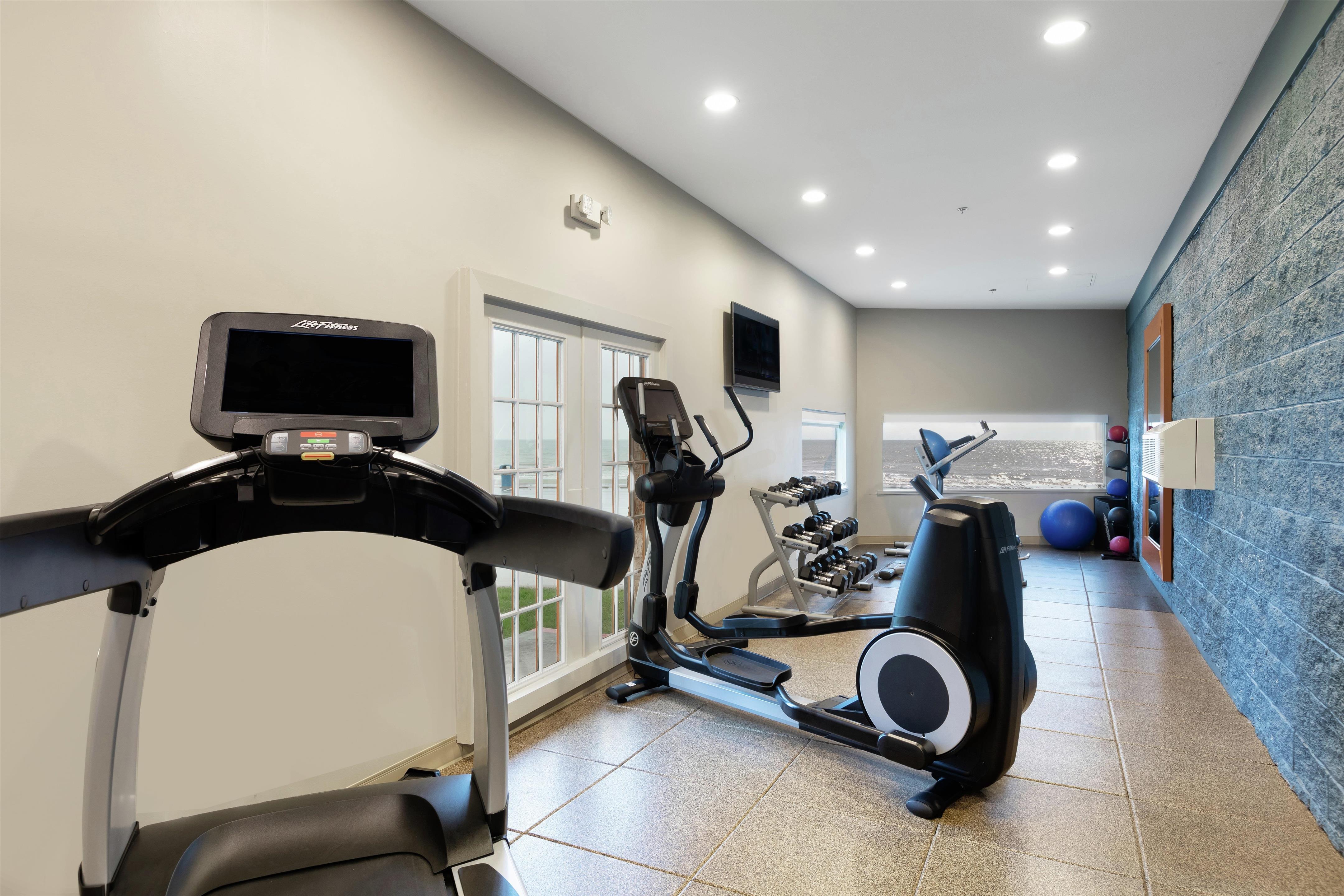 Health club fitness center gym | DoubleTree by Hilton Hotel Galveston Beach