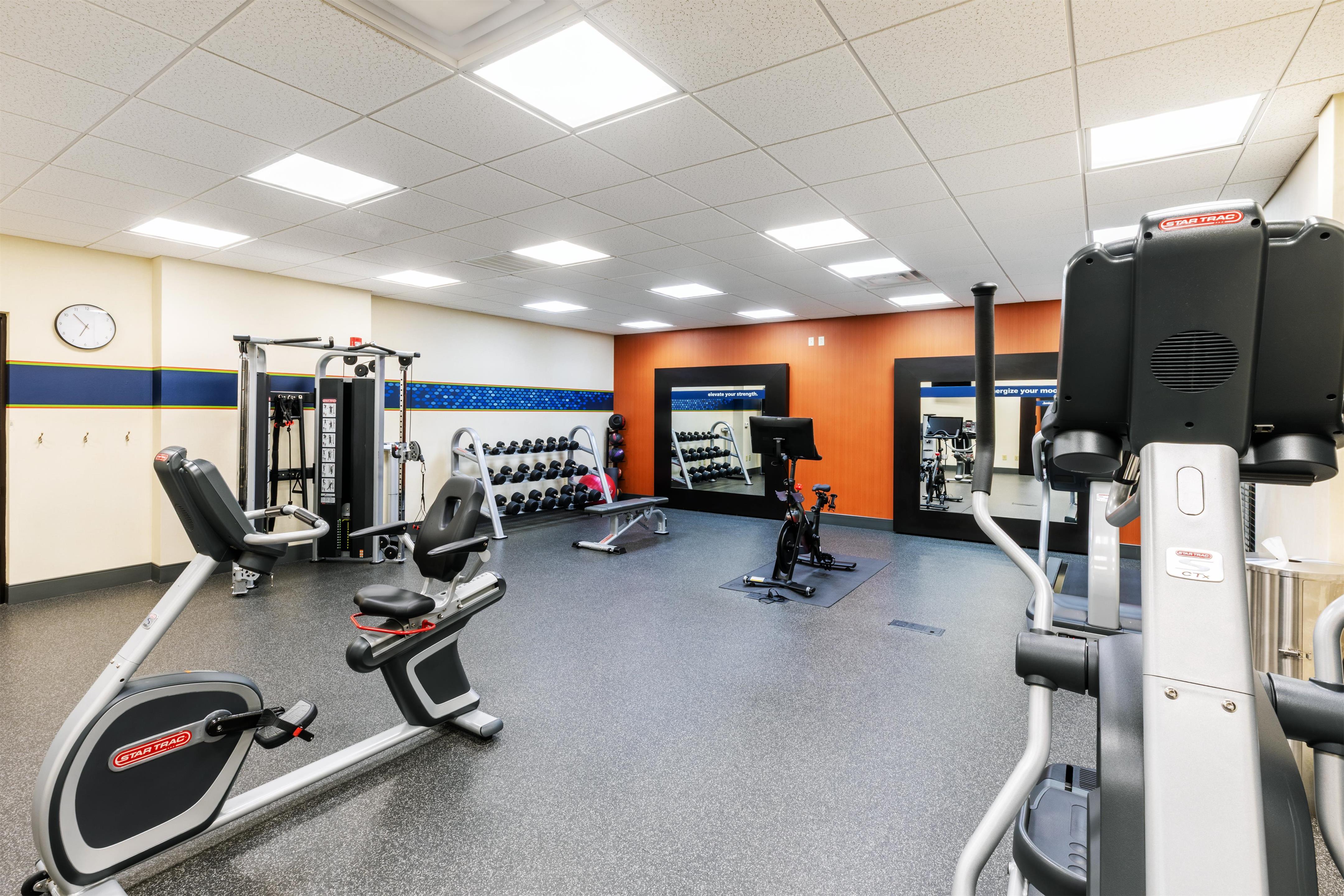 Health club fitness center gym | Hampton Inn & Suites by Hilton Lonoke