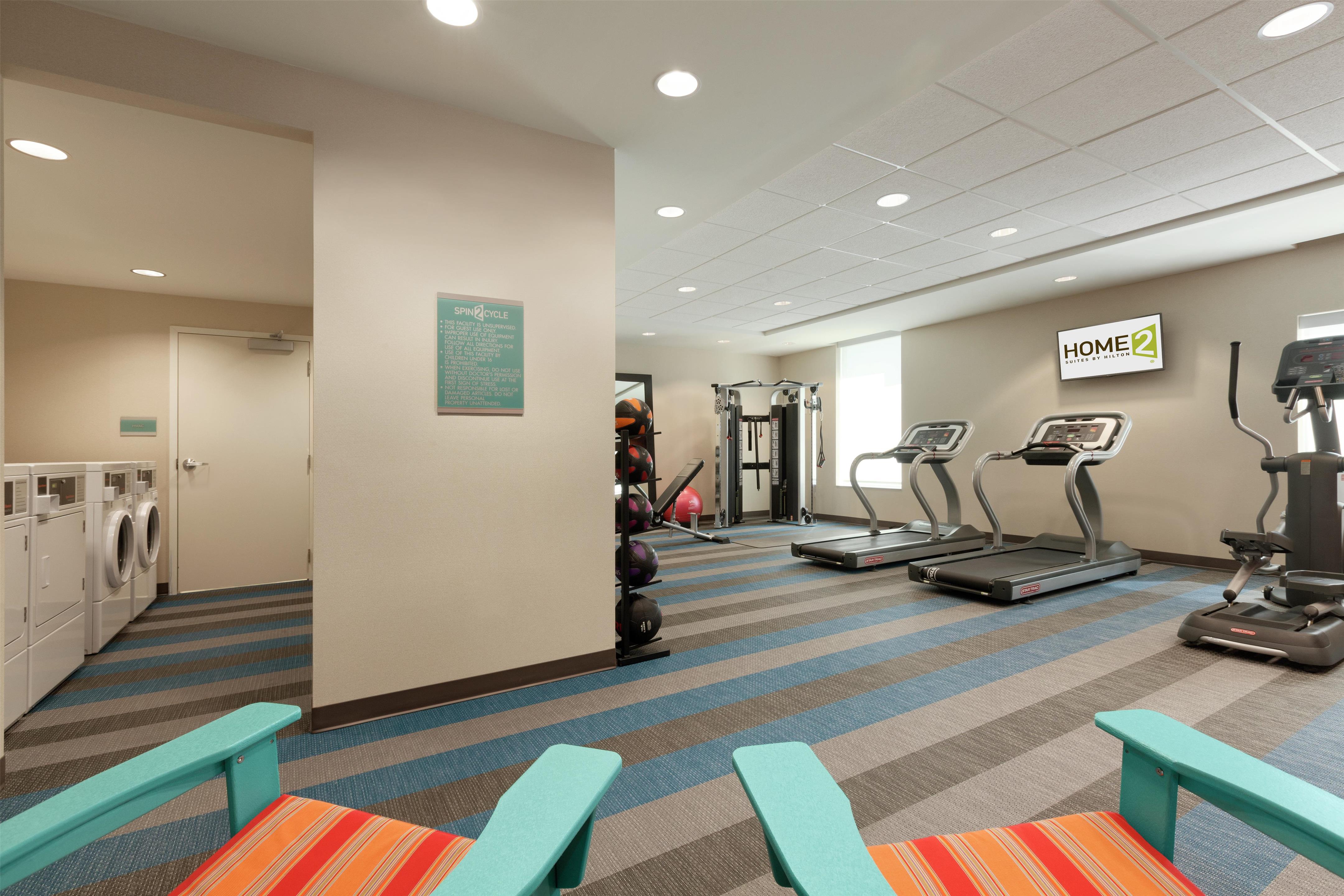 Health club fitness center gym | Home2 Suites by Hilton Seattle Airport