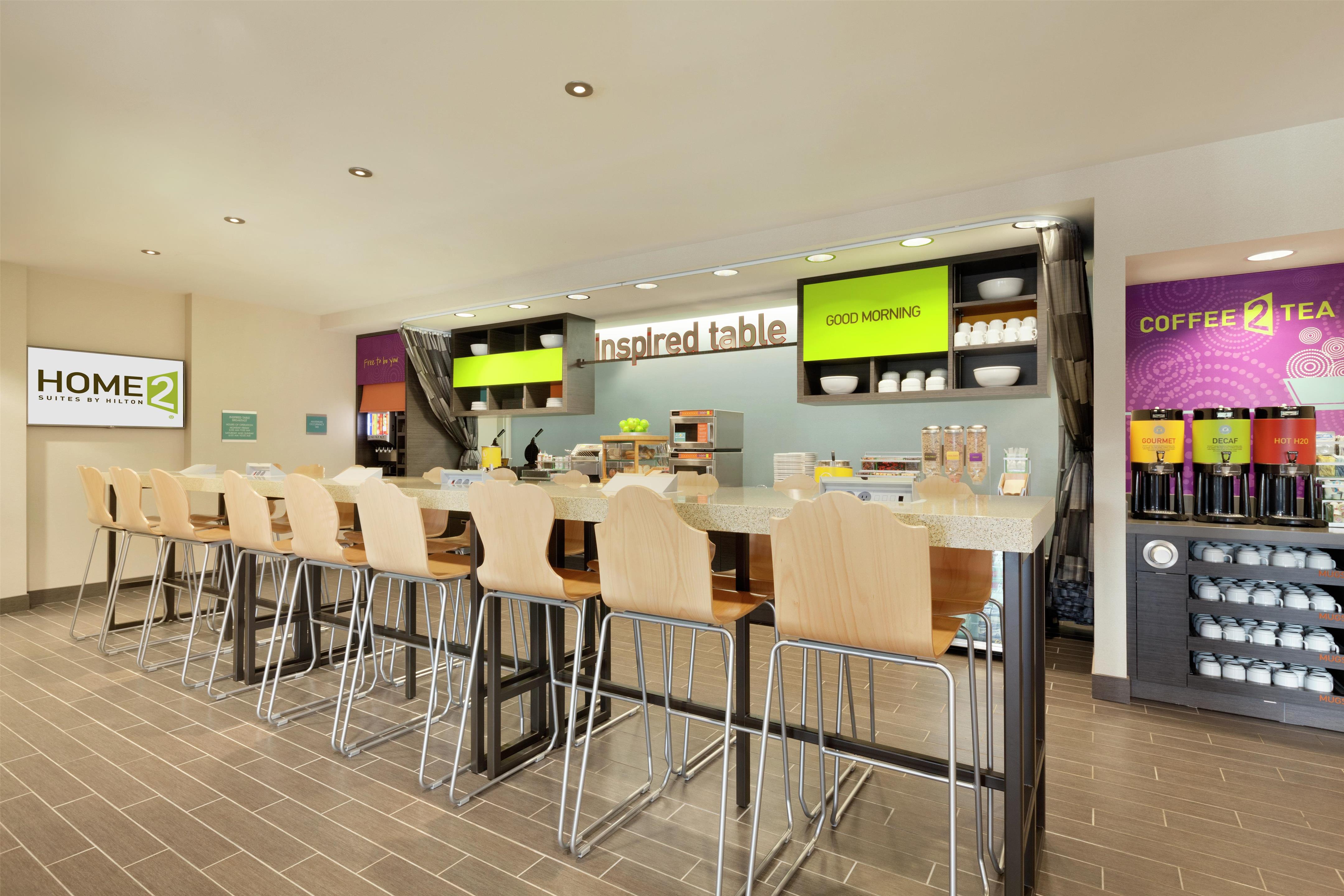 Breakfast Area | Home2 Suites by Hilton Seattle Airport