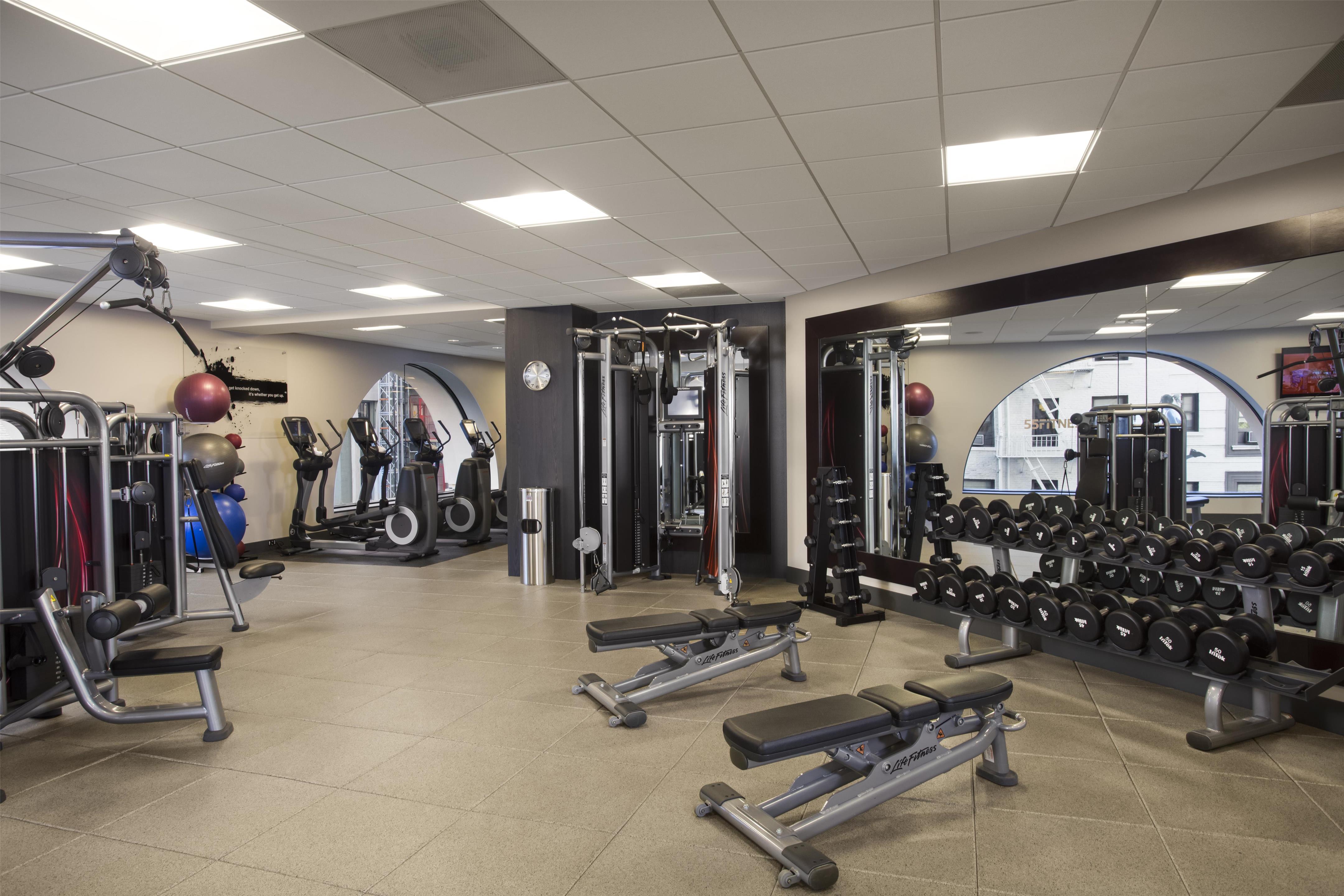 Health club fitness center gym | Parc 55 San Francisco - A Hilton Hotel