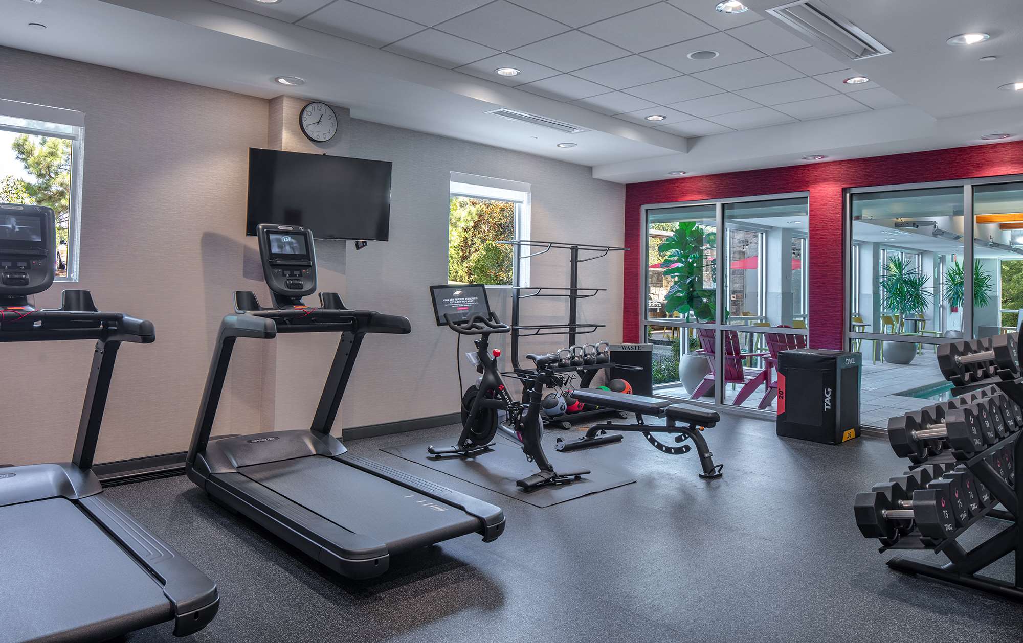 Health club fitness center gym | Home2 Suites by Hilton Little Rock West