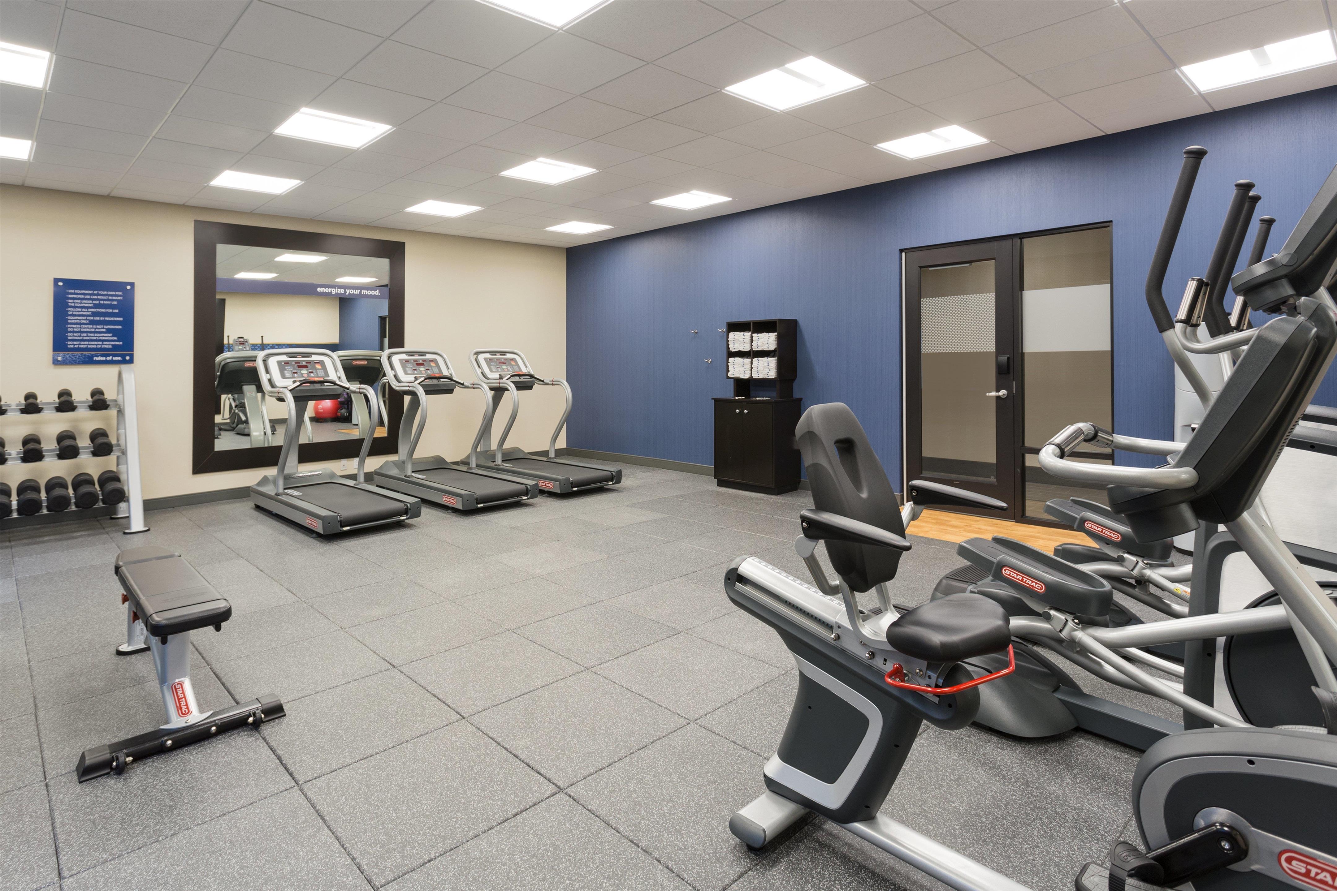 Health club fitness center gym | Hampton Inn & Suites West Des Moines/SW Mall Area