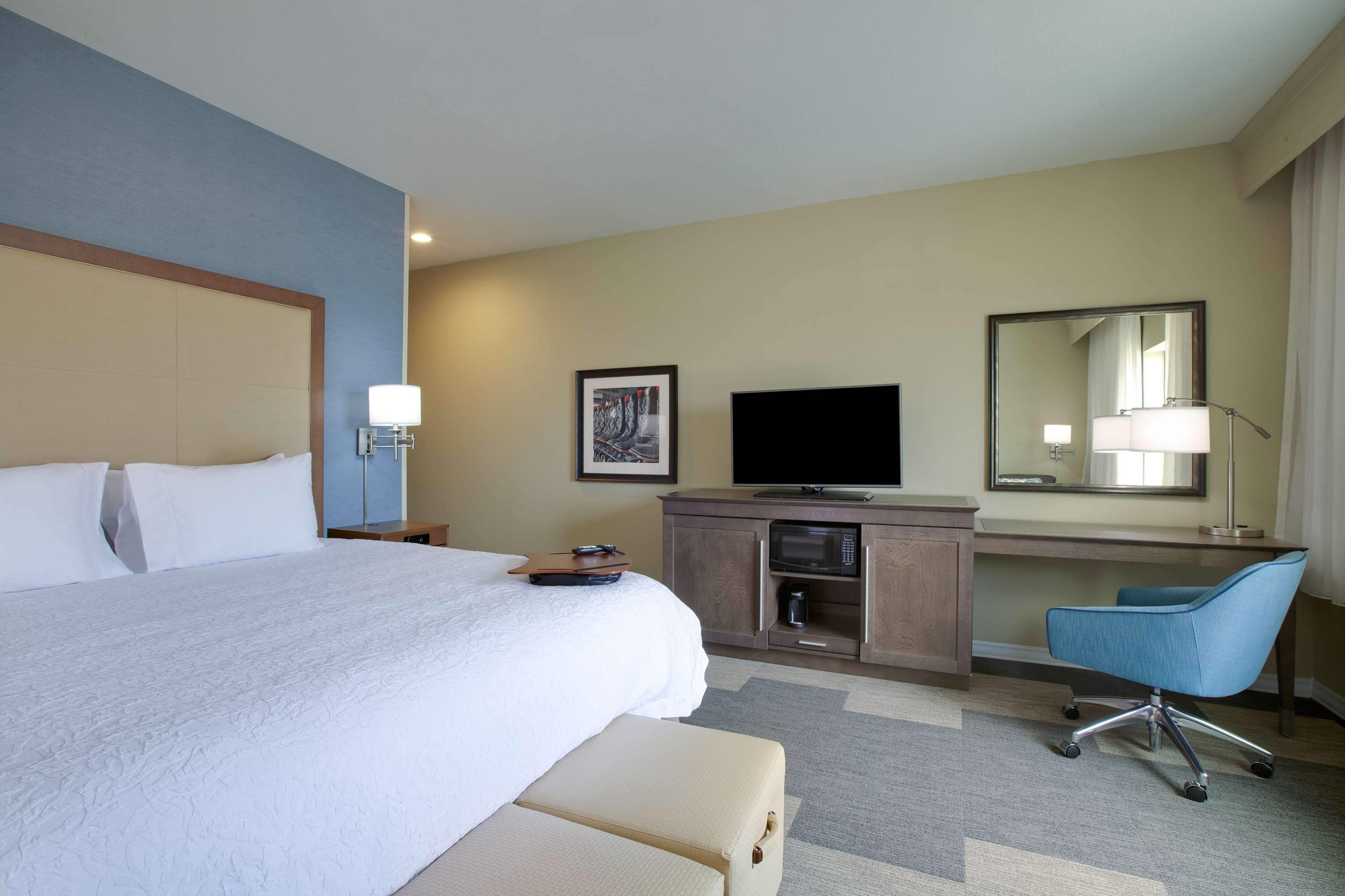 Hampton Inn by Hilton Snyder TX Room Type - 1 KING MICROWV FRIDGE NS