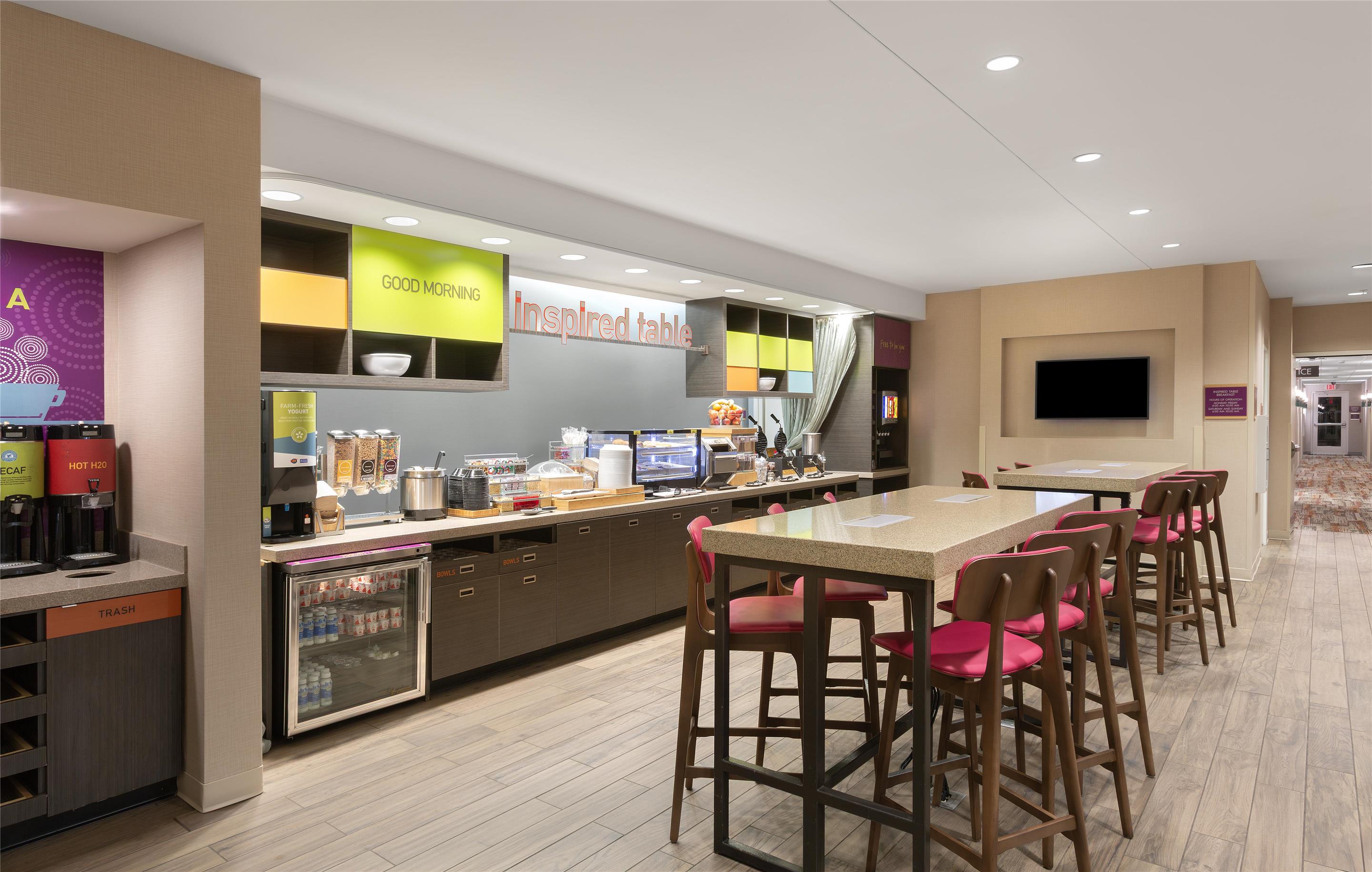 Breakfast Area | Home2 Suites by Hilton Greenville Airport