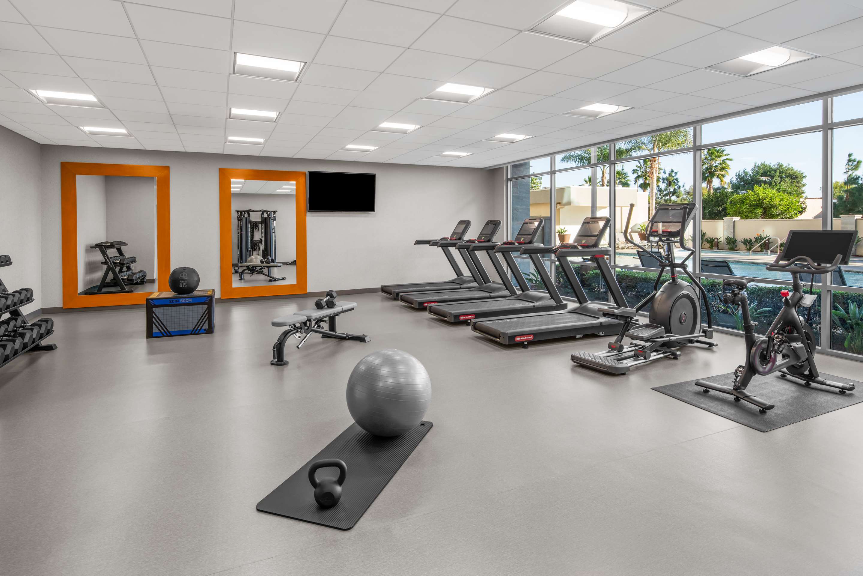 Health club fitness center gym | Homewood Suites by Hilton Anaheim Resort – Convention Center