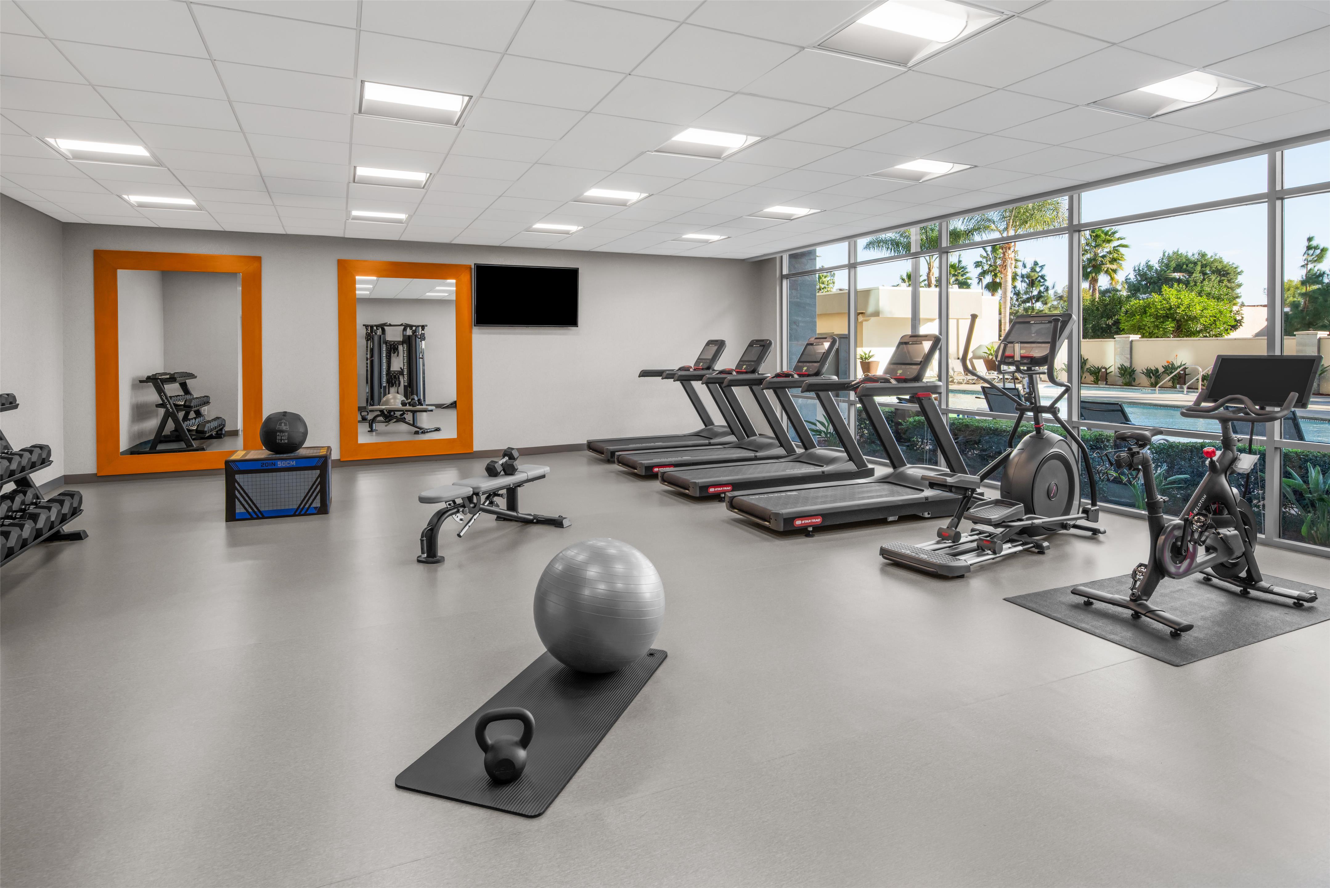 Health club fitness center gym | Homewood Suites by Hilton Anaheim Resort – Convention Center