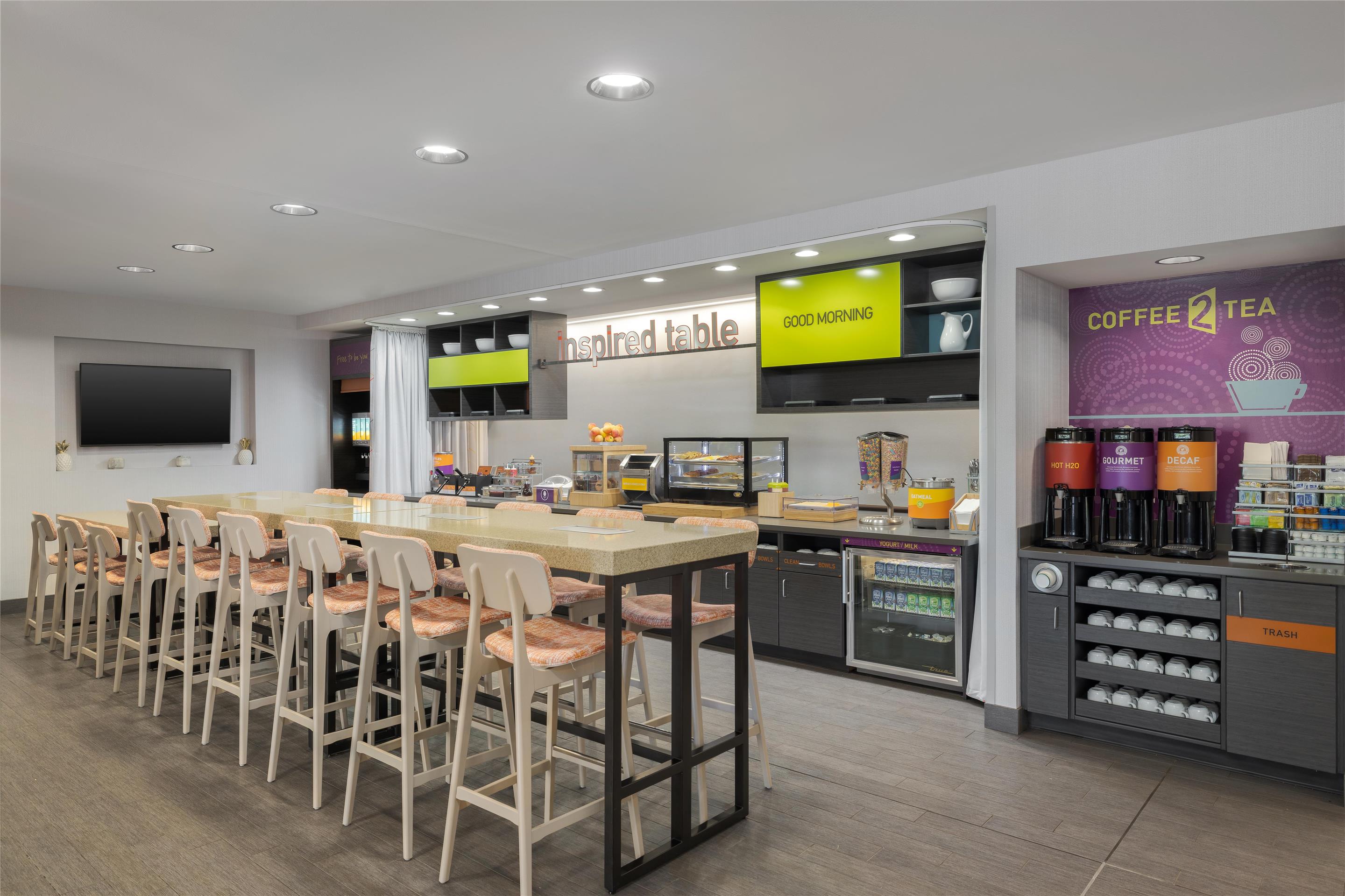 Breakfast Area | Home2 Suites by Hilton Idaho Falls
