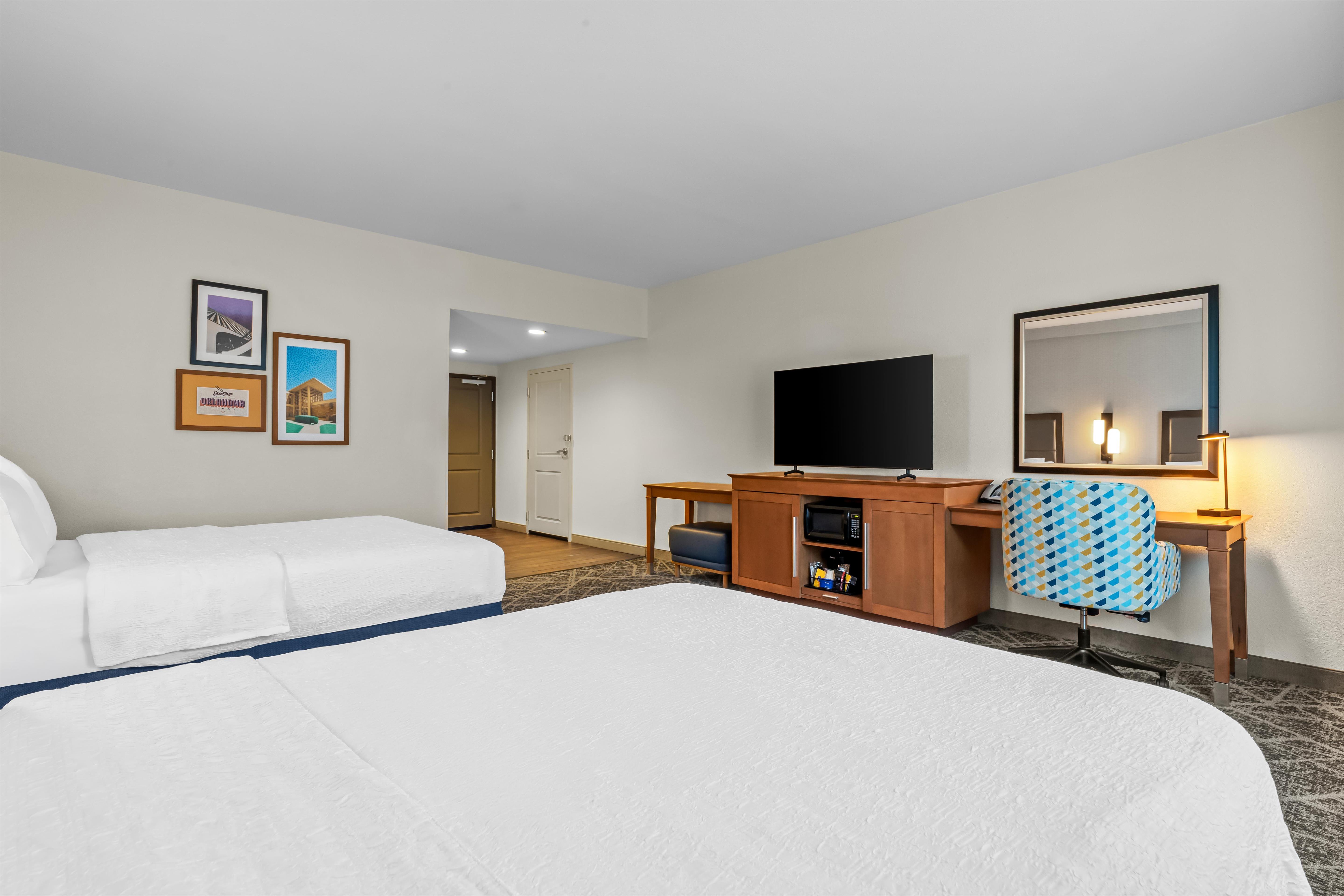 Hampton Inn & Suites by Hilton Claremore Room Type - 2QN MOB HEARING ACC TUB NS