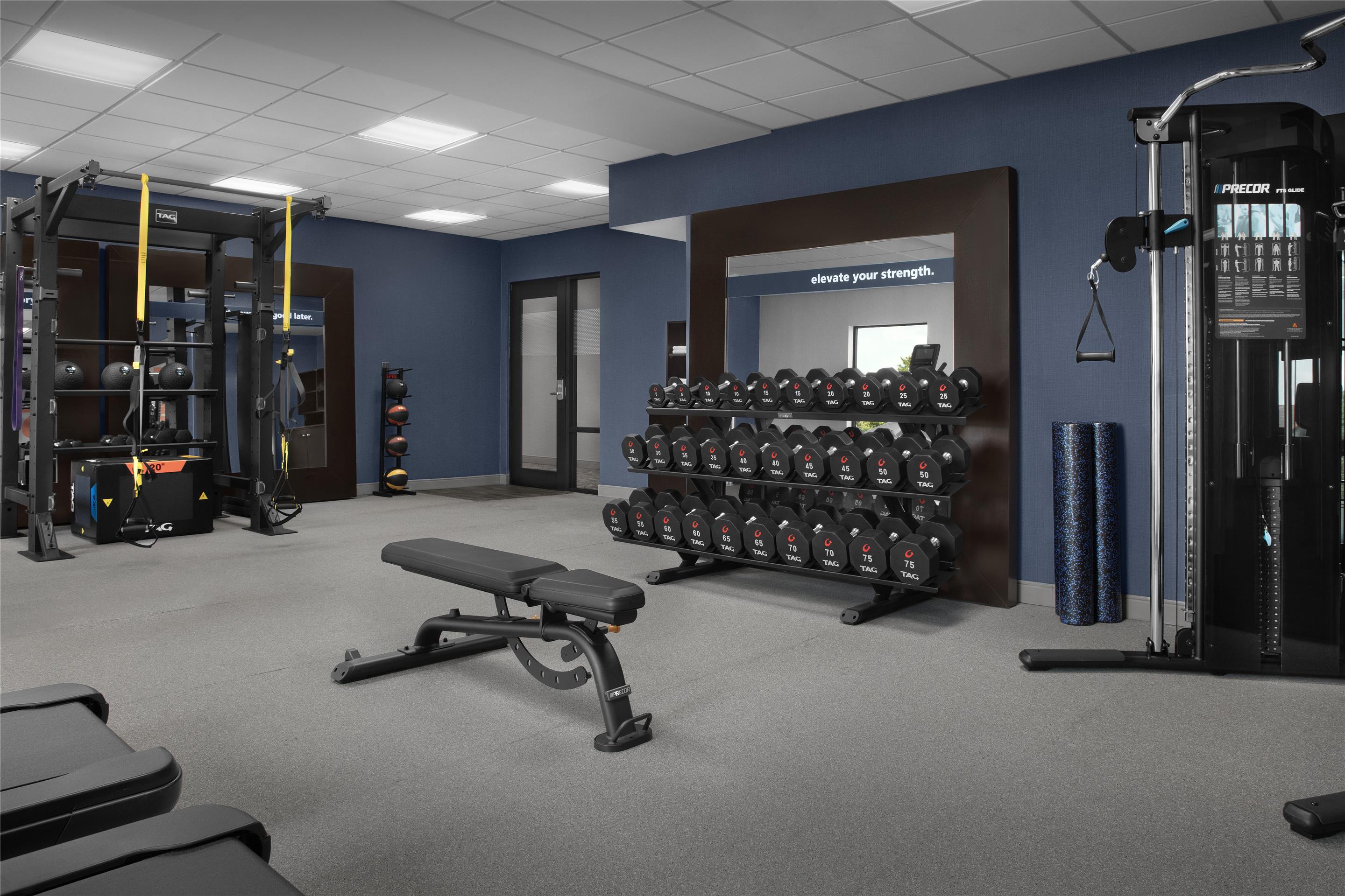 Health club fitness center gym | Hampton Inn & Suites Georgetown/Austin North