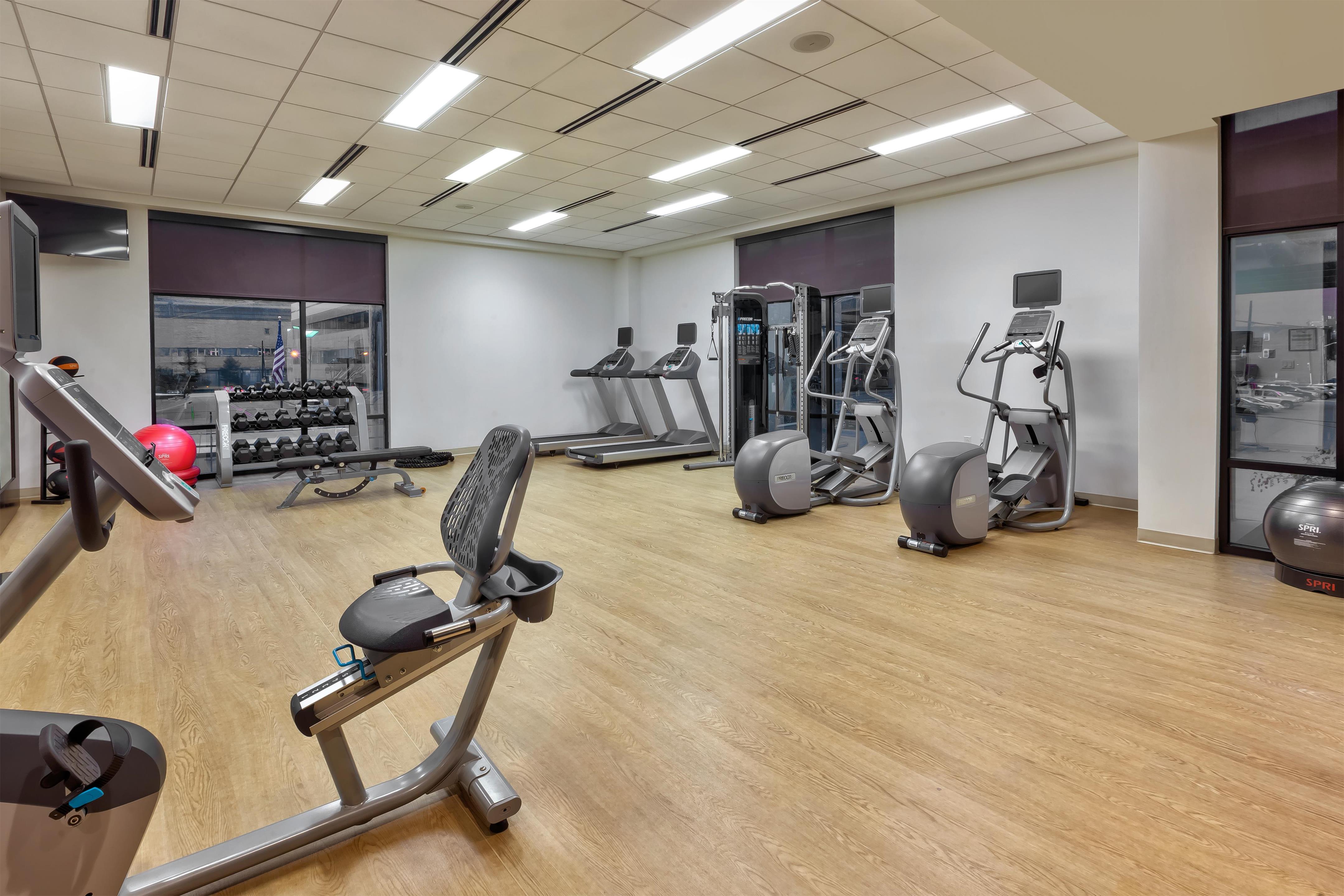 Health club fitness center gym | Homewood Suites by Hilton Pittsburgh Downtown