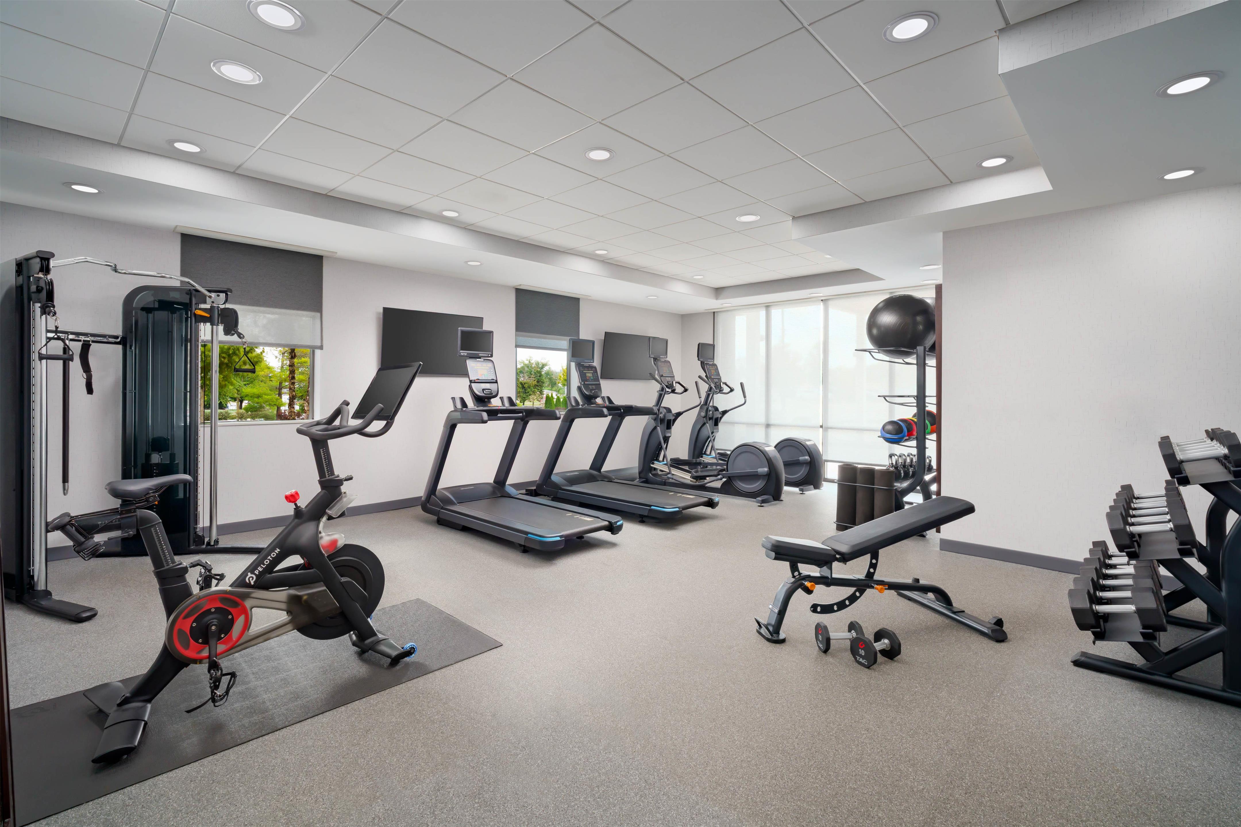 Health club fitness center gym | Home2 Suites by Hilton Champaign/Urbana