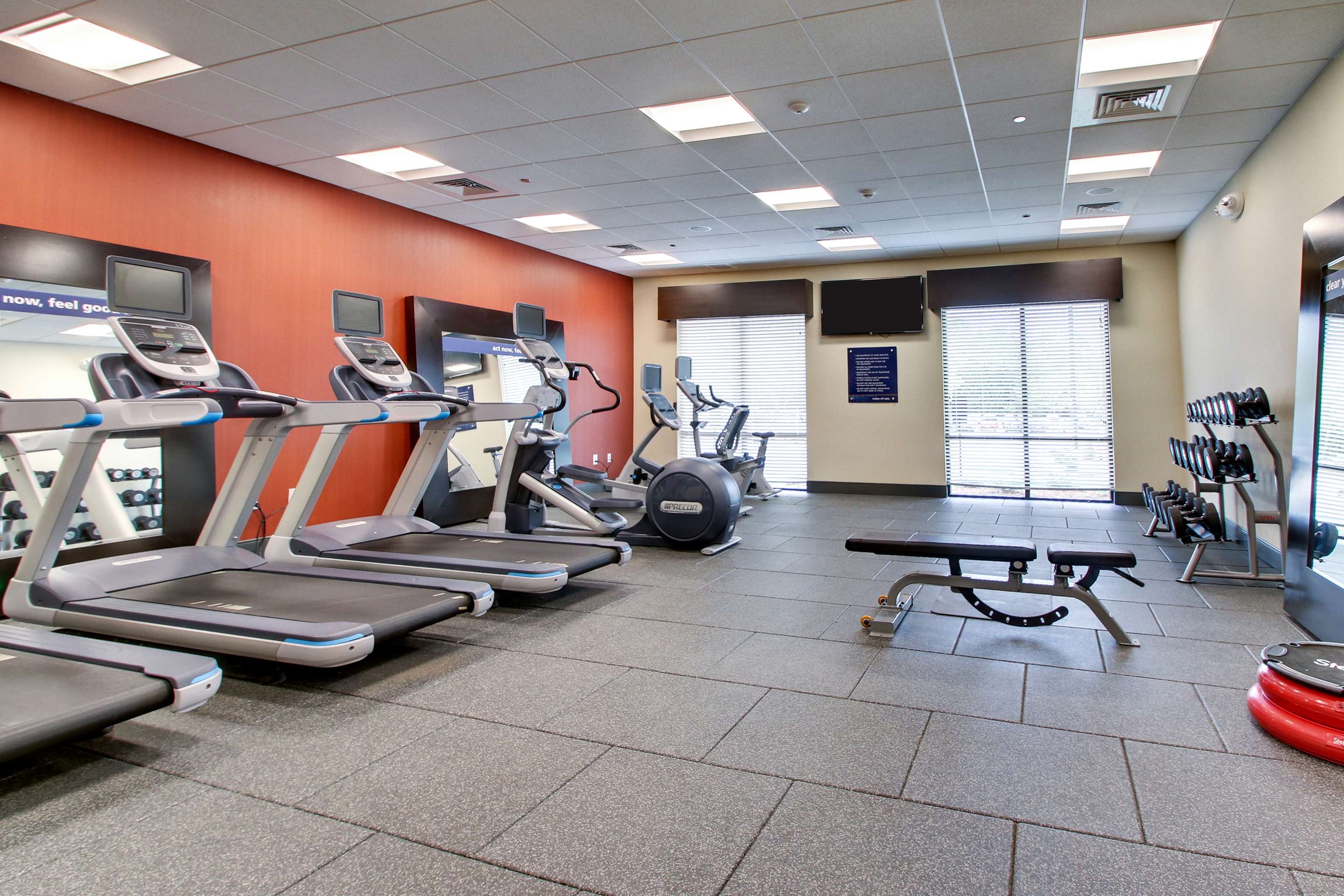 Health club fitness center gym | Hampton Inn & Suites Greenville Airport, SC