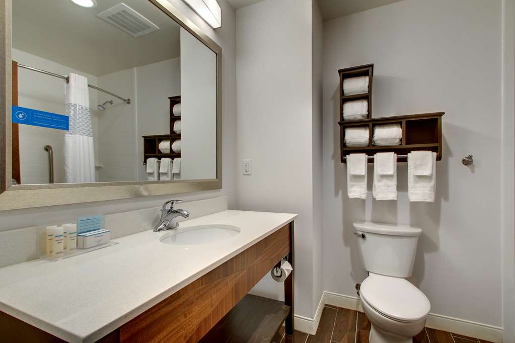 Hampton Inn & Suites - Greenville Airport, SC-guestroom-Guest Room,Bathroom,On-Site.jpg