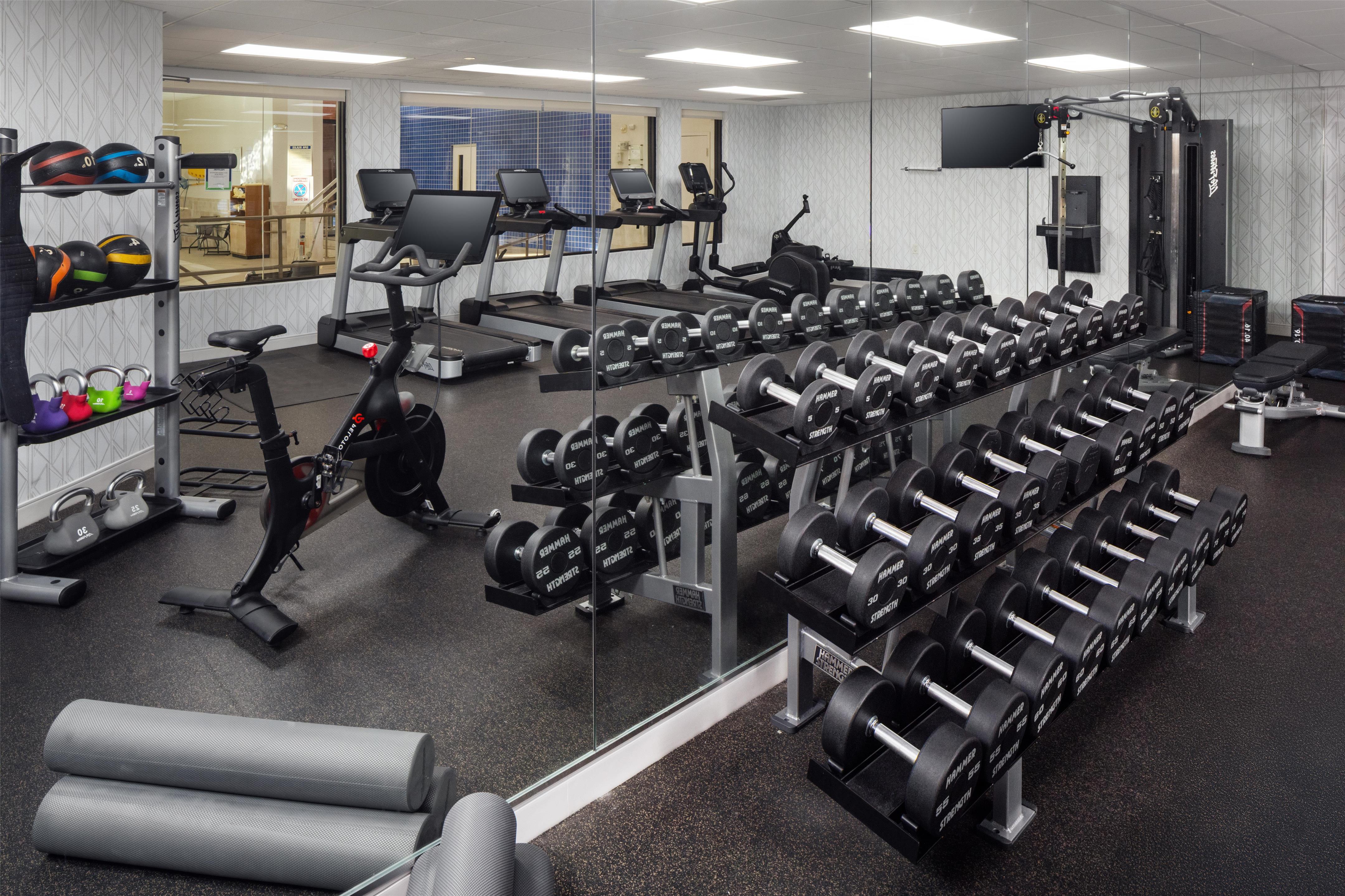 Health club fitness center gym | DoubleTree by Hilton Boston - Andover