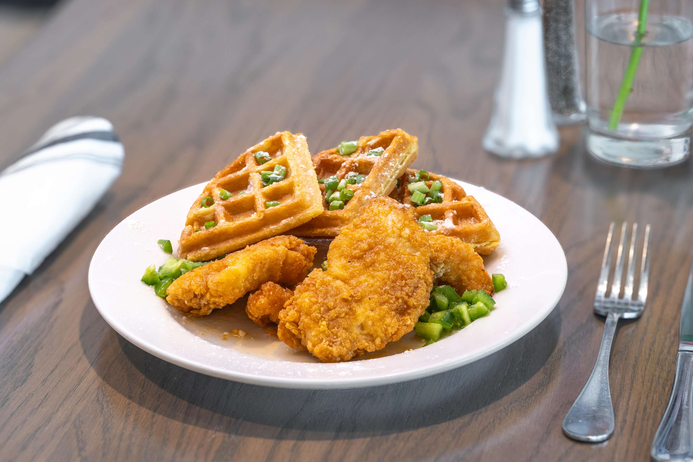 Fried Chicken and Waffles | Best Western Premier The Tides