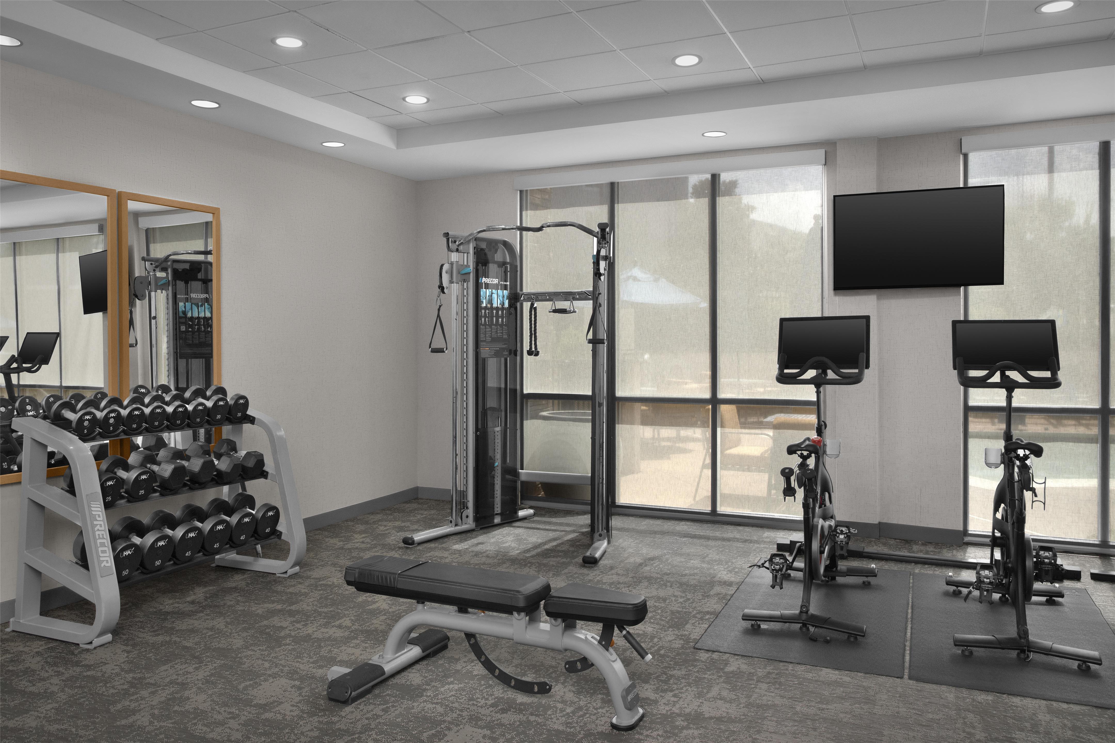 Health club fitness center gym | Home2 Suites by Hilton Hattiesburg
