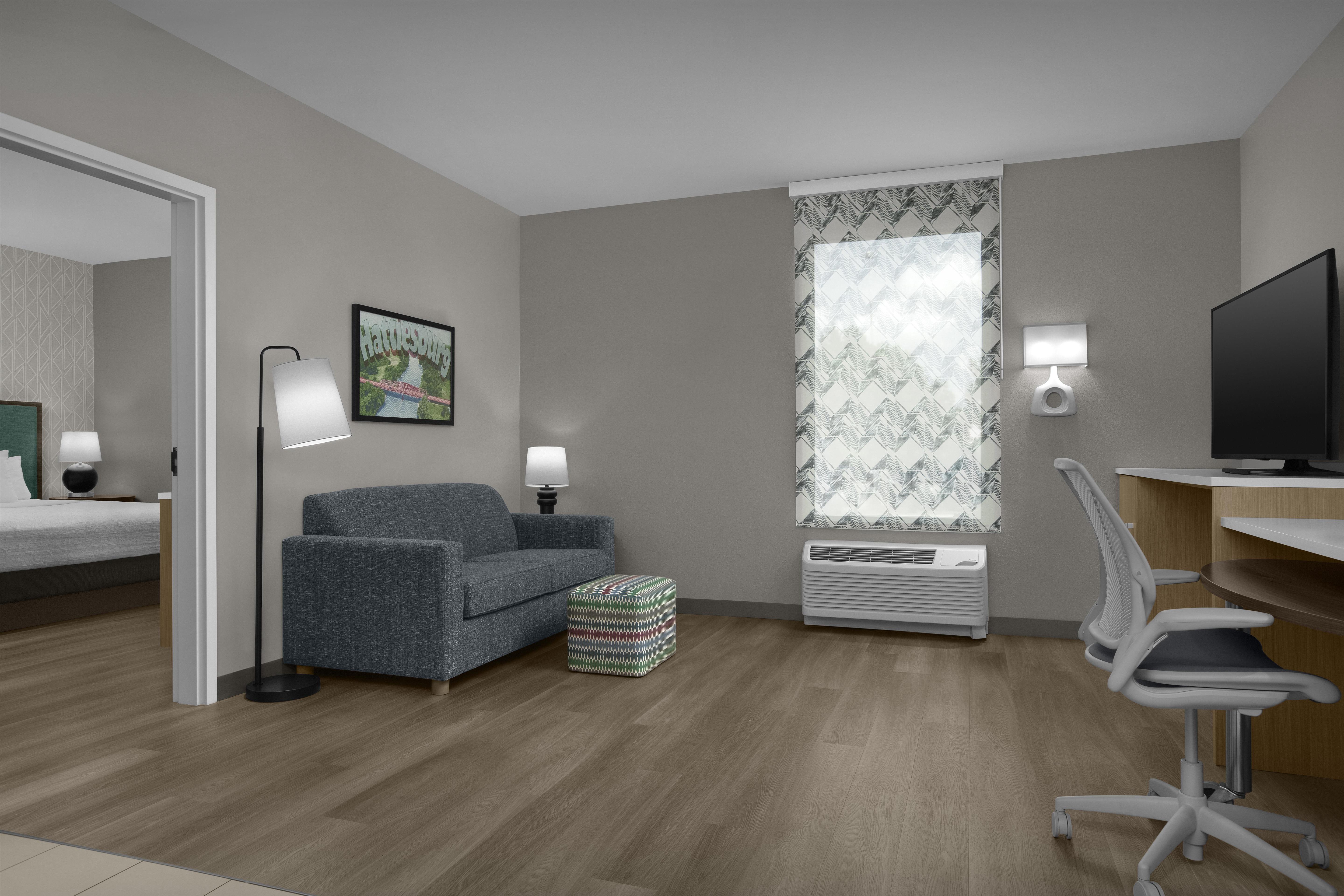 Home2 Suites by Hilton Hattiesburg Room Type - 1KG HEARING ACC SUITE NS