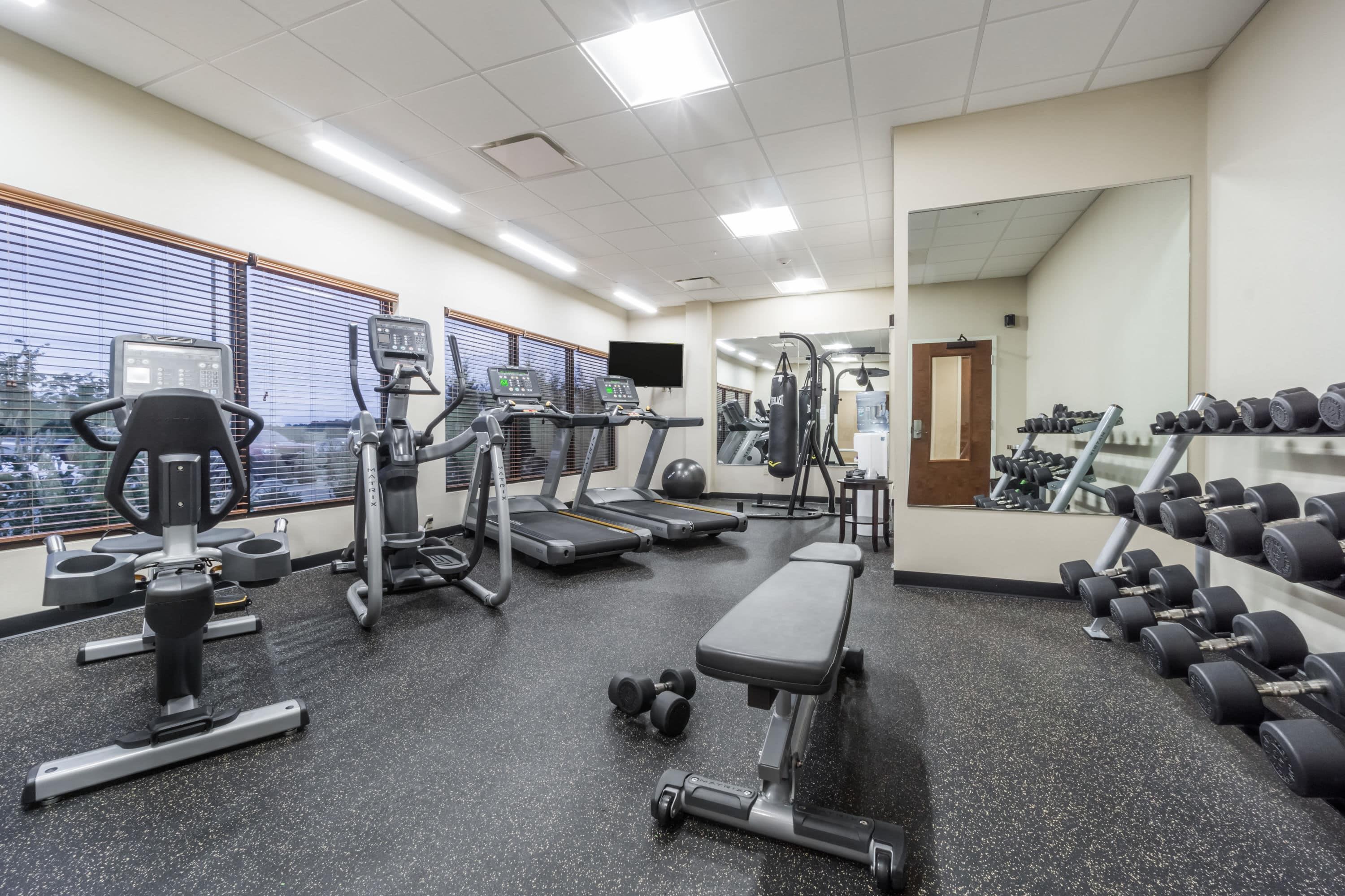 Health club fitness center gym | Hawthorn Suites by Wyndham Wheeling at the Highlands