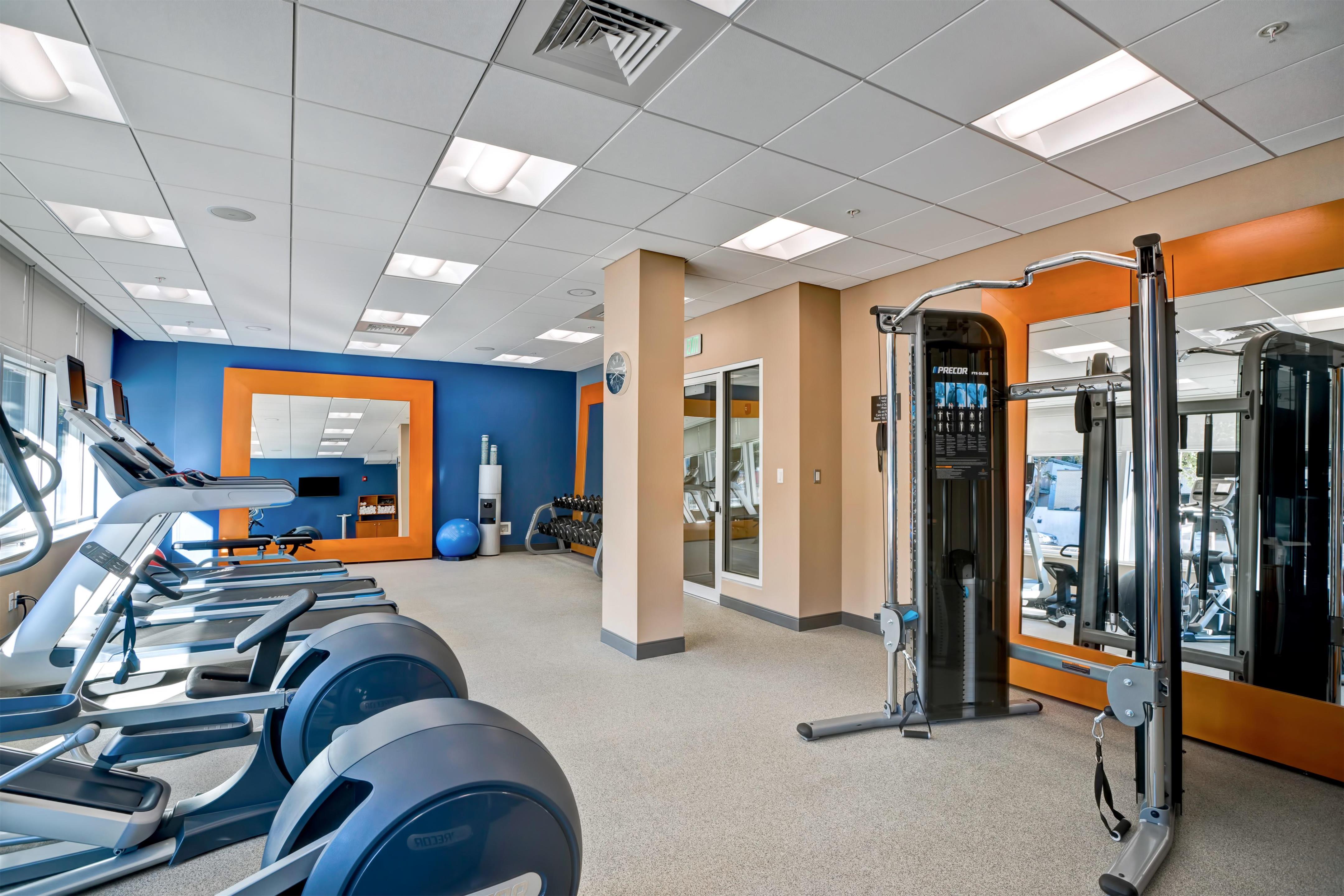 Health club fitness center gym | Homewood Suites by Hilton Boston Brookline-Longwood Medical